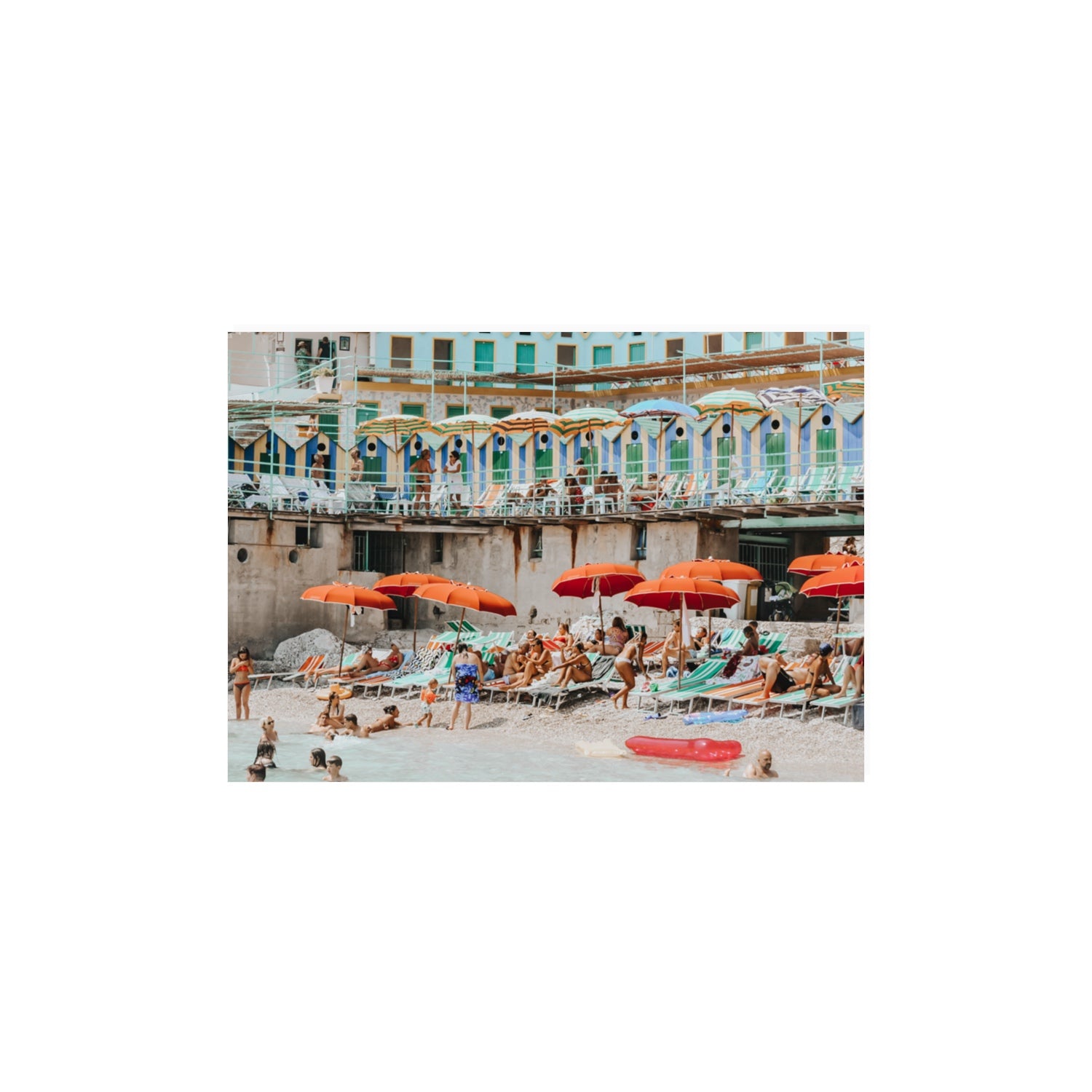 Umbrella Fiesta fine art print, Capri, Italy, A3 · 42 x 29.7 cm, Unframed, Fine Art Print