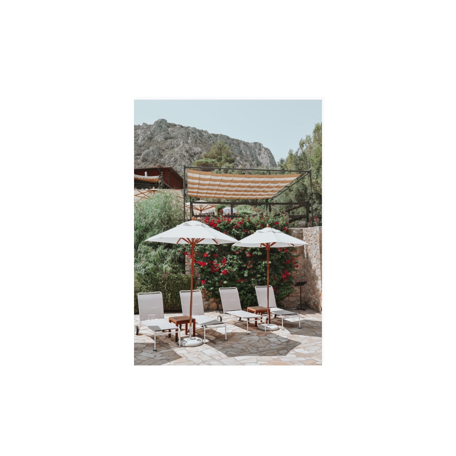 Shades of Leisure Tuscany coastal Italian wall art A3, 42 x 29.7 cm unframed fine art print