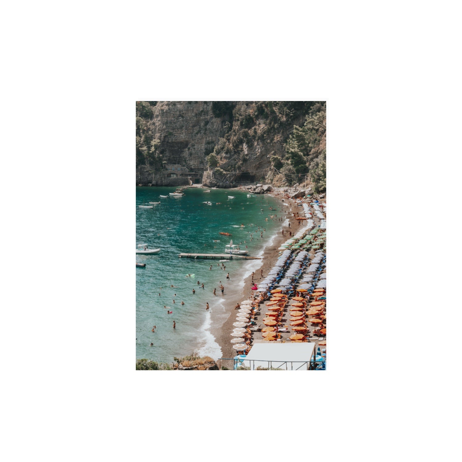 Parasol Panorama fine art print, Positano, Italy, A3 · 42 x 29.7 cm, Unframed, Fine Art Print