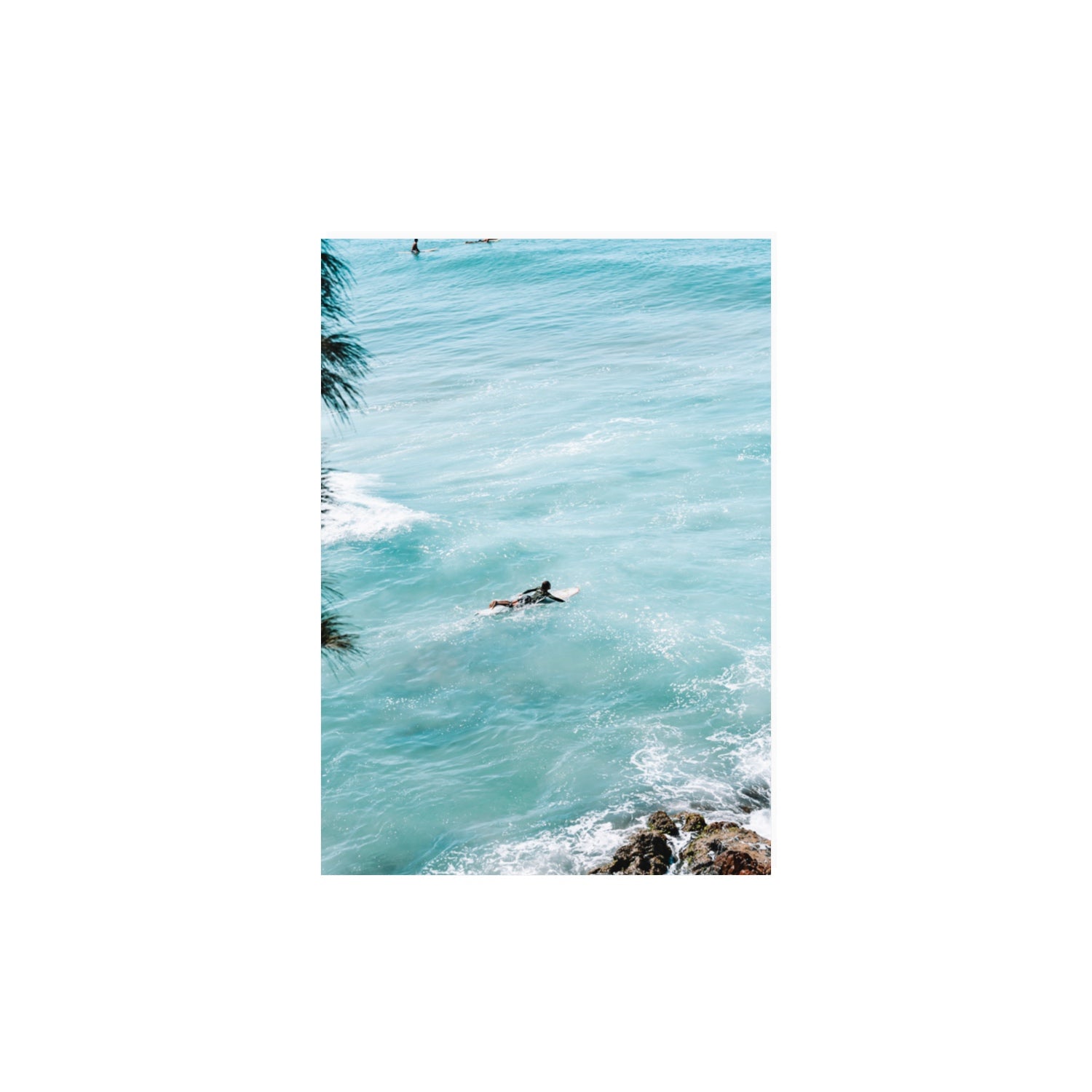 Blue Crush Byron Bay Surf coastal wall art A3, 42 x 29.7 cm unframed fine art print