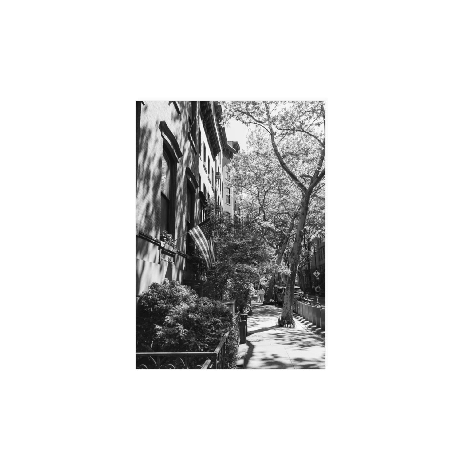Urban Patriotism New York NYC Black & White wall art A3, 42 x 29.7 cm unframed fine art print