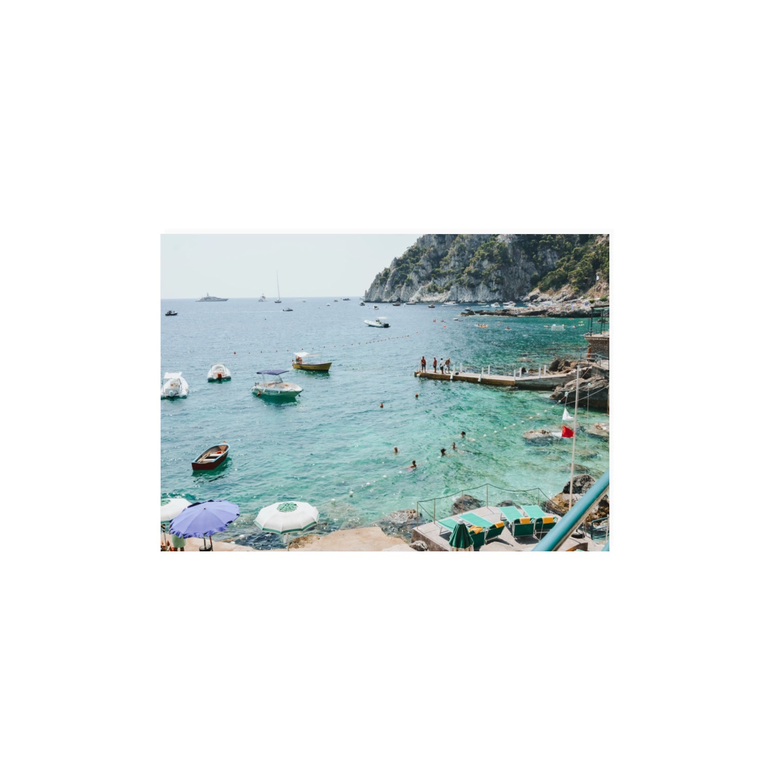 Delizia Pomeridiana Capri coastal wall art A3, 42 x 29.7 cm unframed fine art print