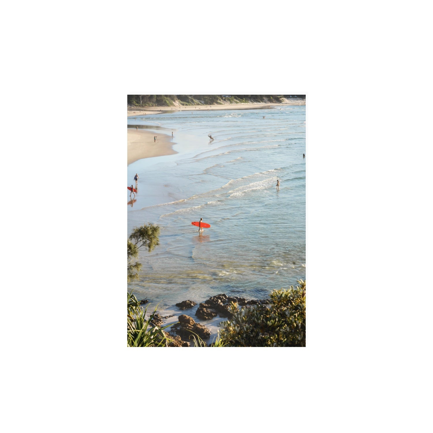 Seclusion Byron Bay Surf coastal wall art A3, 42 x 29.7 cm unframed fine art print