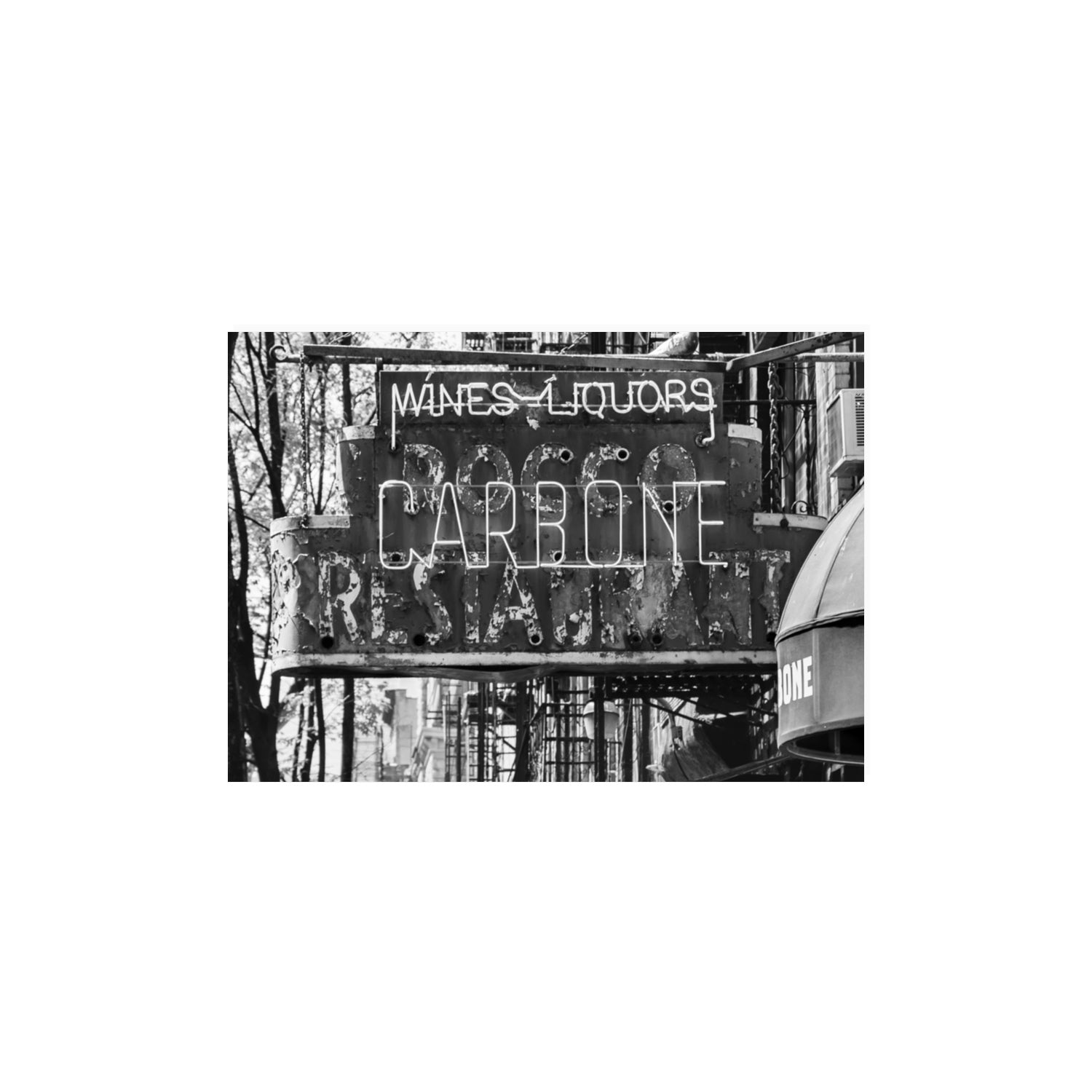 Thompson Street New York NYC Black & White wall art A3, 42 x 29.7 cm unframed fine art print