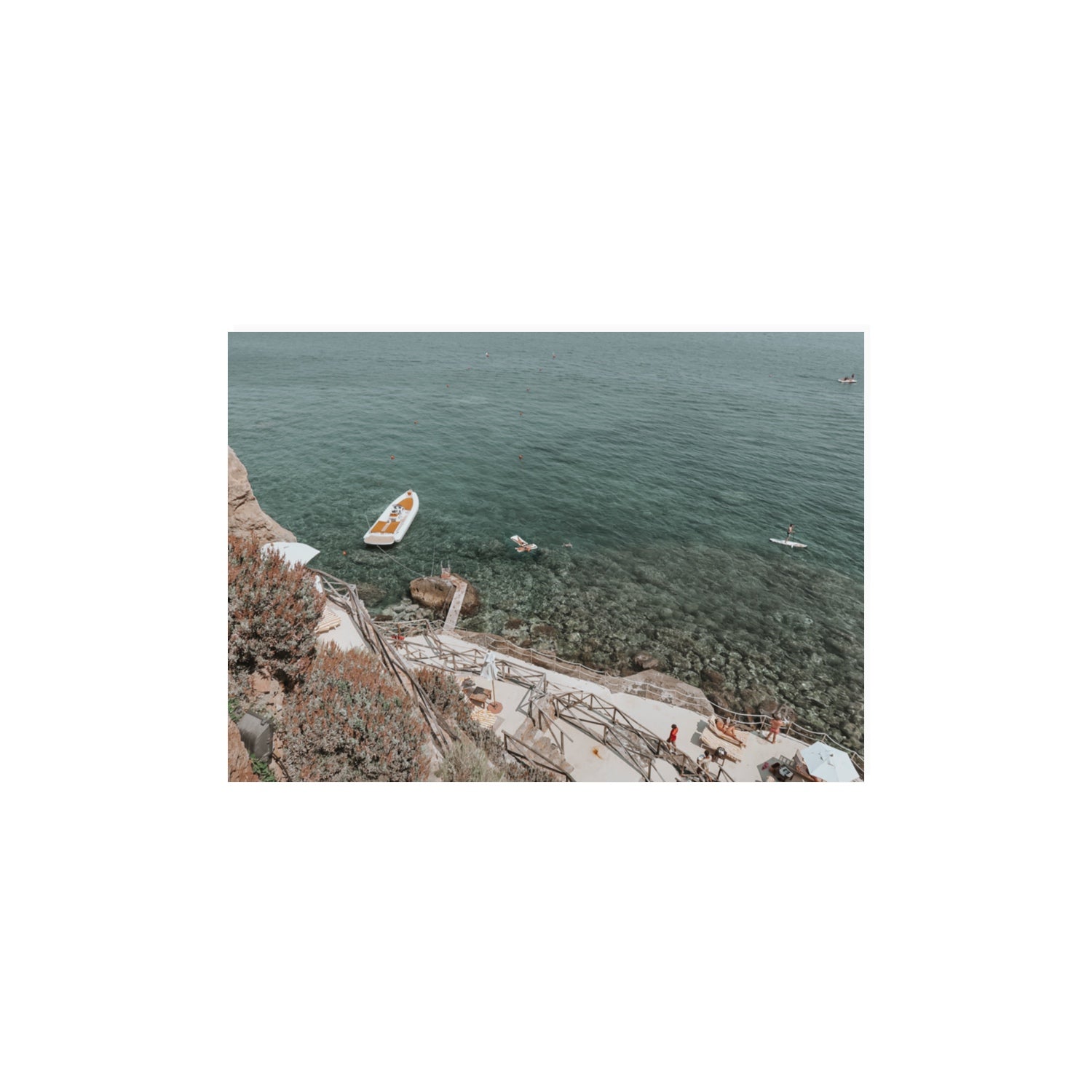 The Lagoon Tuscany coastal Italian wall art A3, 42 x 29.7 cm unframed fine art print