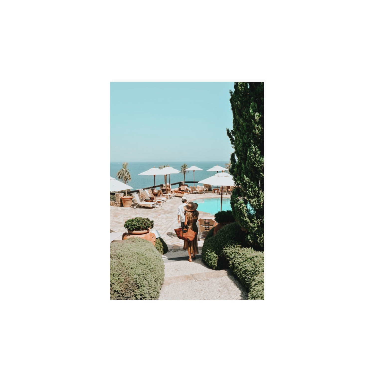 The World Is Your Catwalk Tuscany coastal wall art A3, 42 x 29.7 cm unframed fine art print