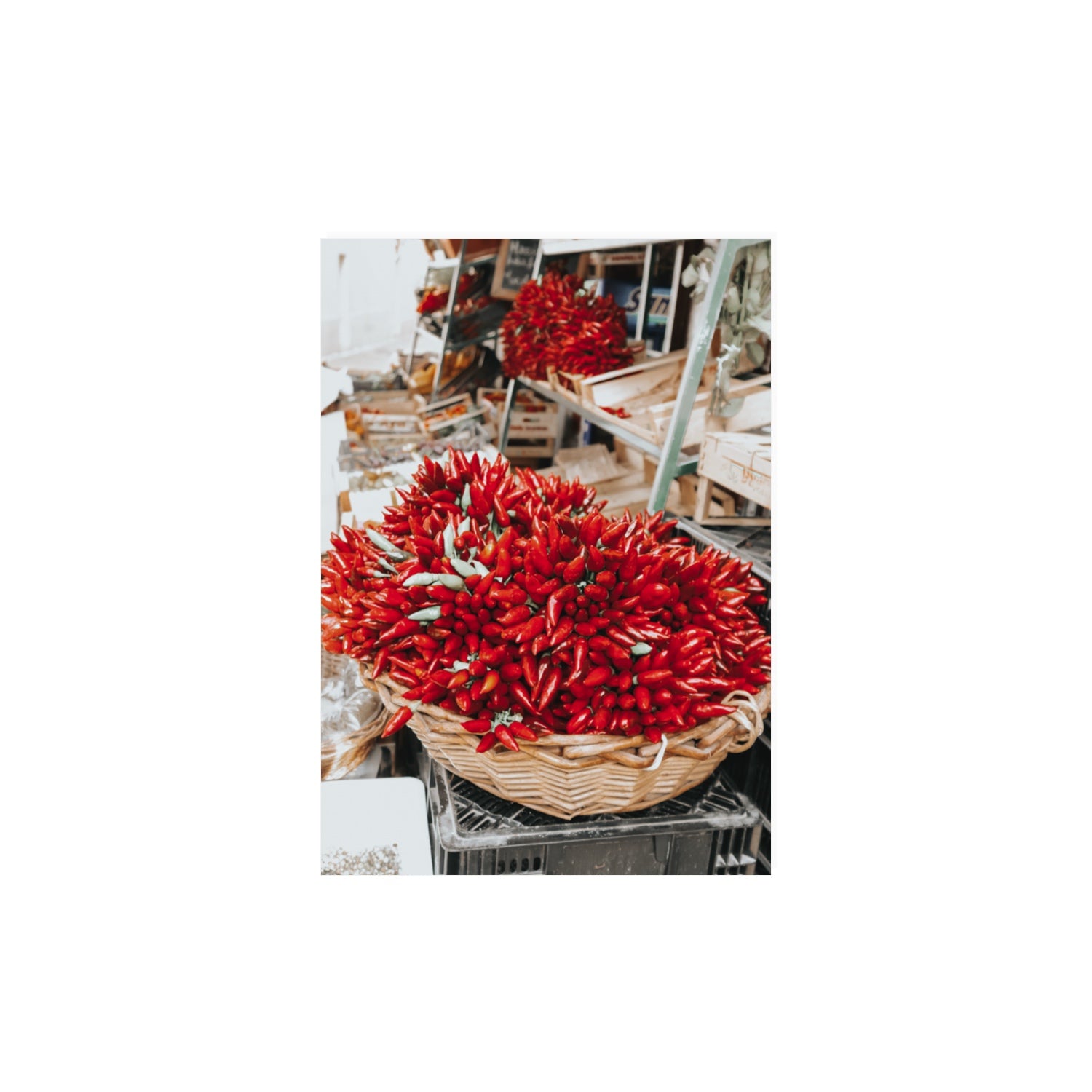 Spicy Bunch Puglia Italian wall art A3, 42 x 29.7 cm unframed fine art print