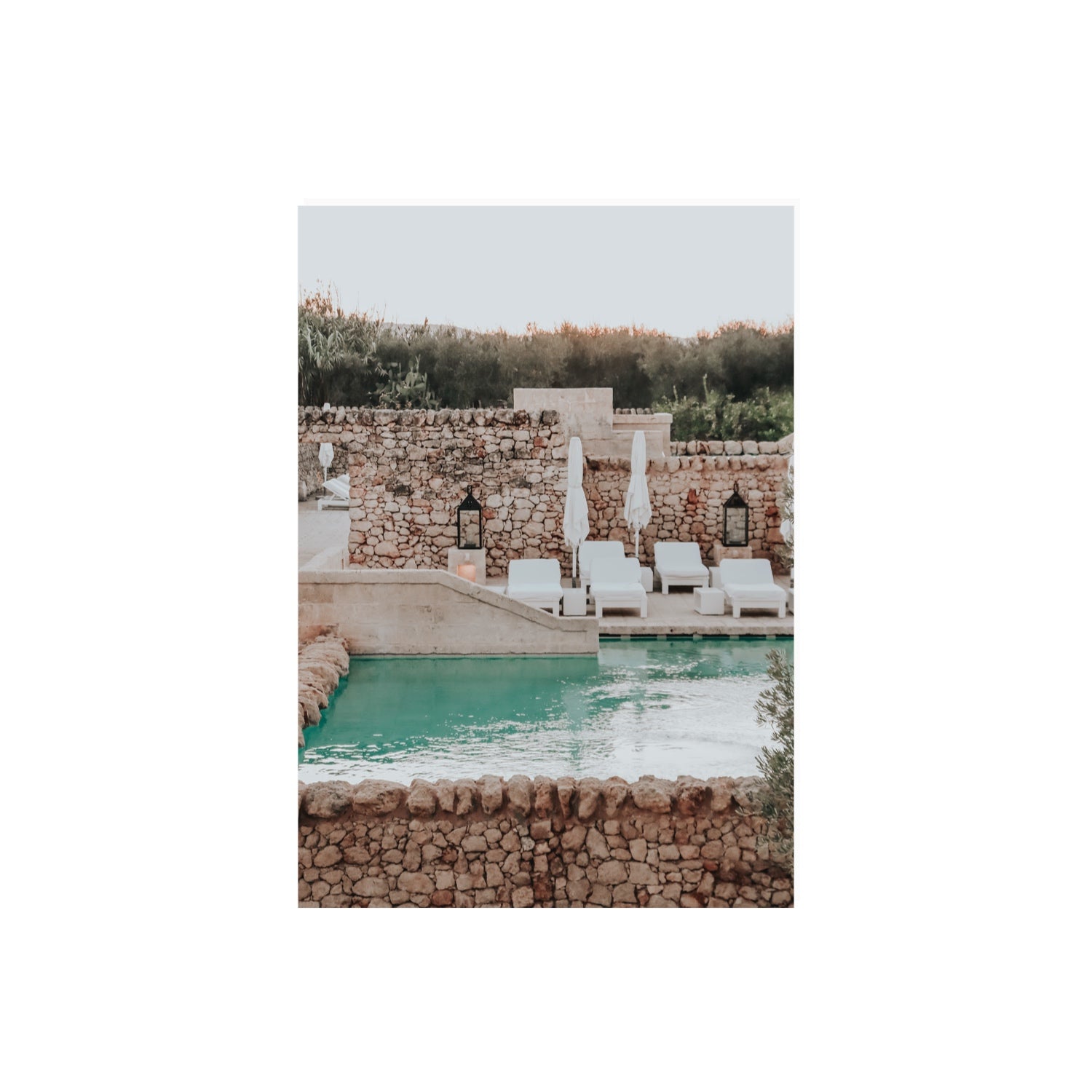 Stone Refuge Puglia wall art A2, 59.4 x 42 cm unframed fine art print