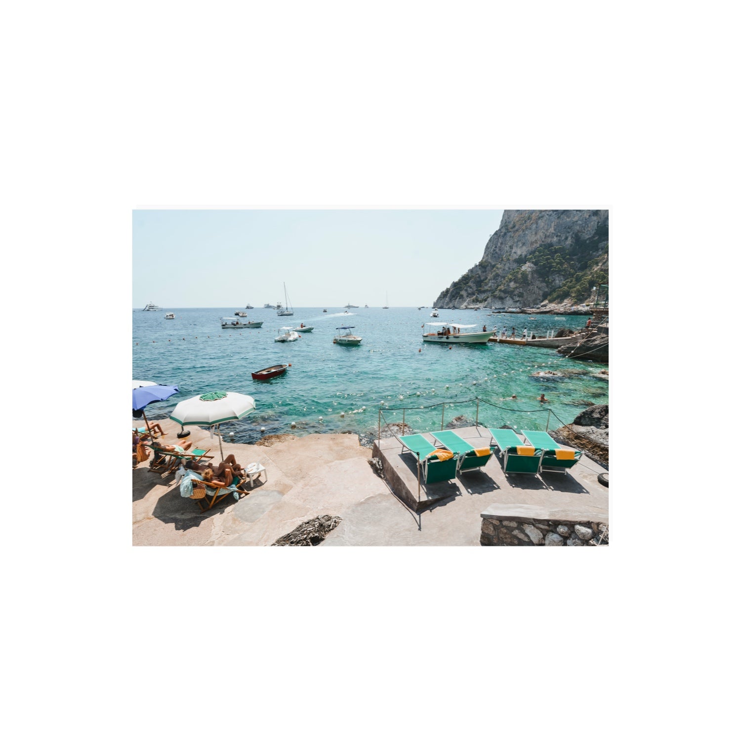 Save Me A Seat Capri Mediterranean wall art A2, 59.4 x 42 cm unframed fine art print