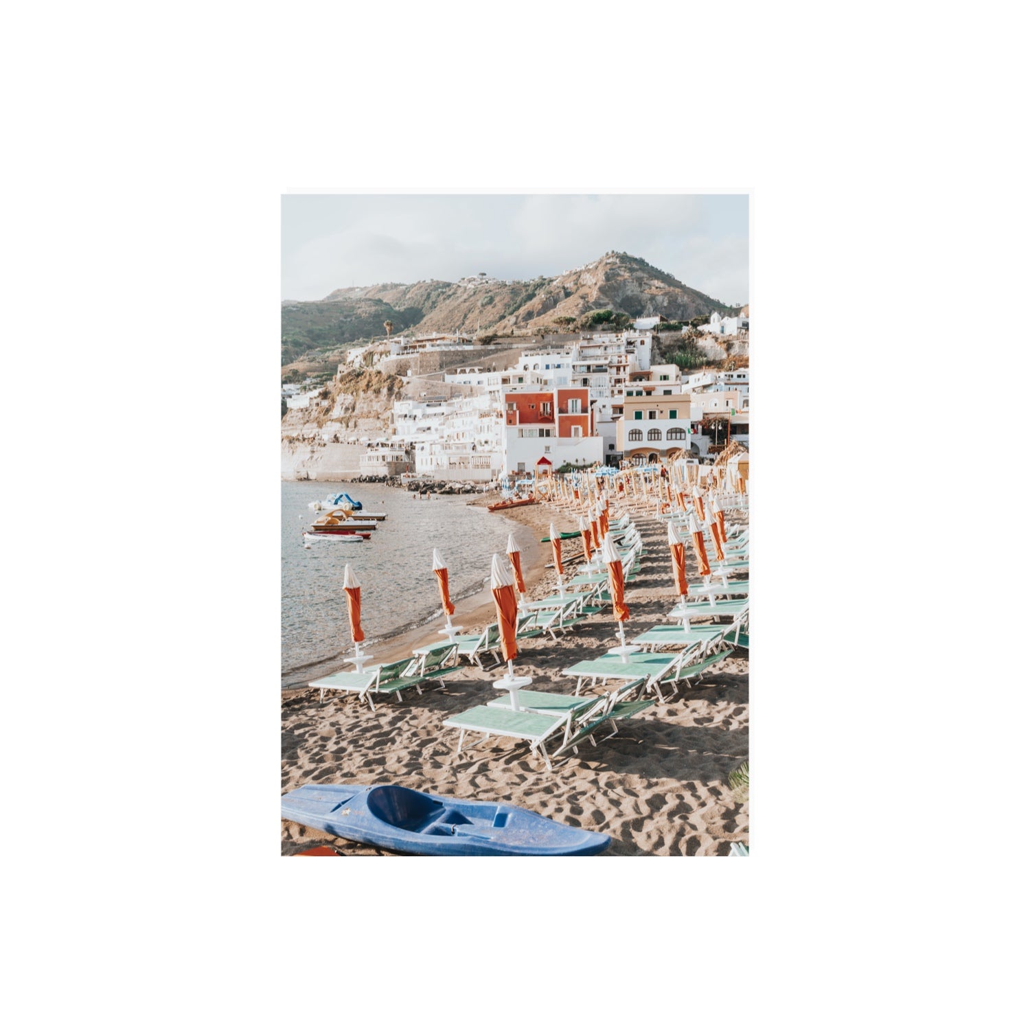 L'Isola del Paradiso Ischia Mediterranean wall art A2, 59.4 x 42 cm unframed fine art print