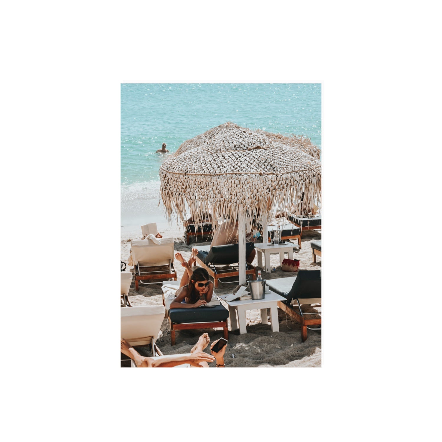 In The Zone Mykonos Greek island wall art A2, 59.4 x 42 cm unframed fine art print