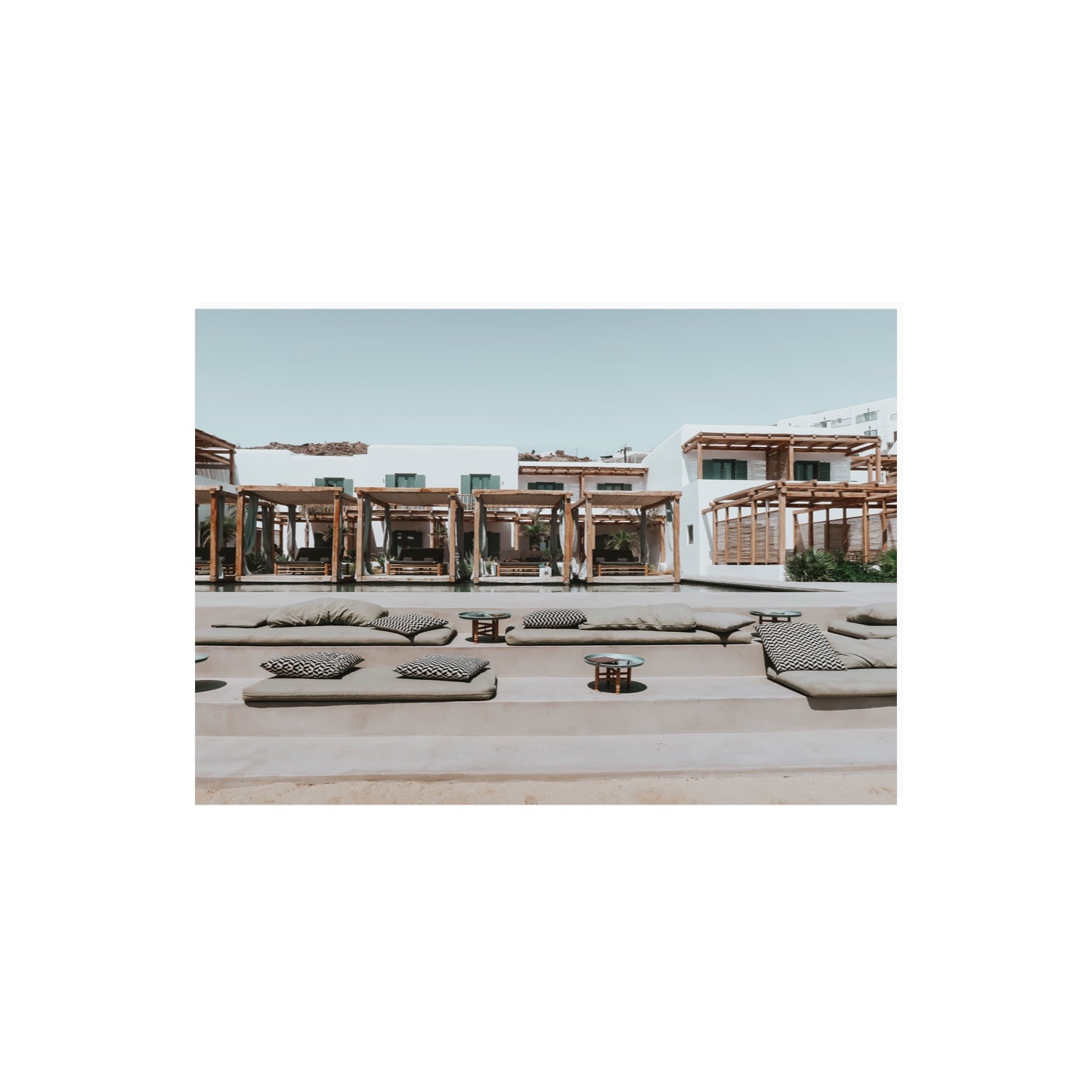Platis Gialos fine art print, Mykonos, Greece, A2 · 59.4 x 42 cm, Unframed, Fine Art Print