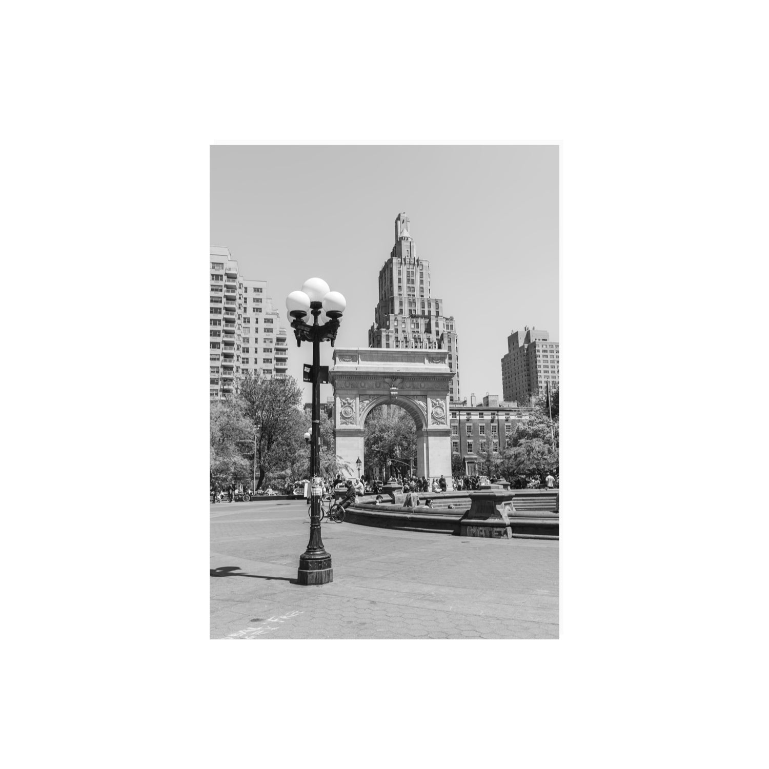 Pole Position New York NYC Black & White wall art A2, 59.4 x 42 cm unframed fine art print