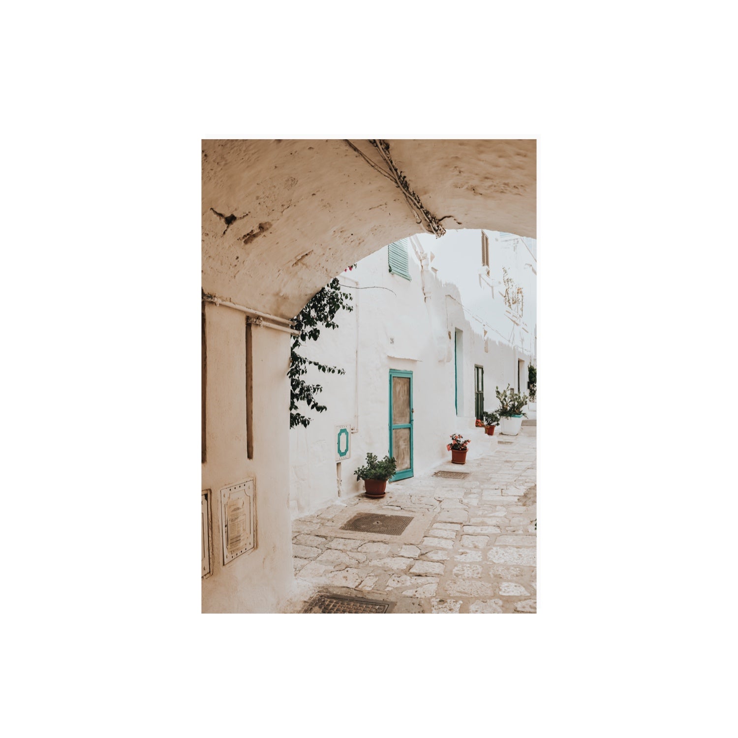 La Citta Bianca Puglia La Città Bianca wall art A2, 59.4 x 42 cm unframed fine art print