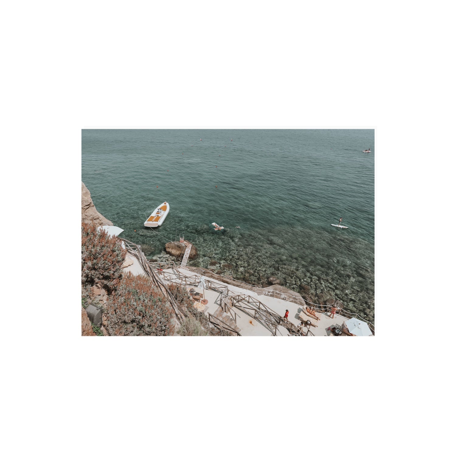 The Lagoon Tuscany coastal Italian wall art A2, 59.4 x 42 cm unframed fine art print