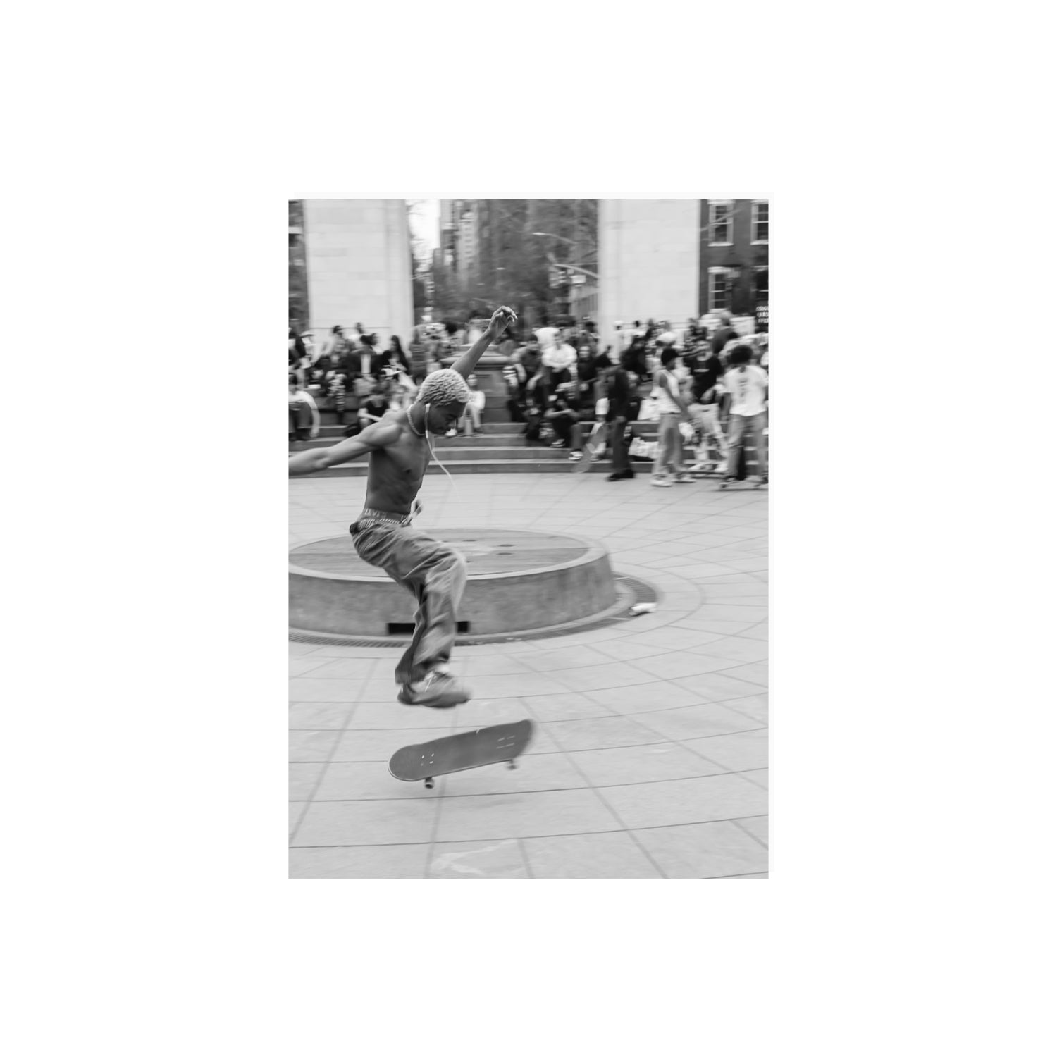 Airborne Rhythms New York NYC Black & White wall art A2, 59.4 x 42 cm unframed fine art print