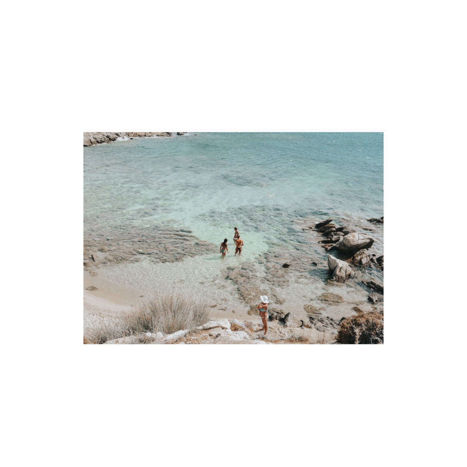 Easy On The Eyes Mykonos Greek island wall art A2, 59.4 x 42 cm unframed fine art print