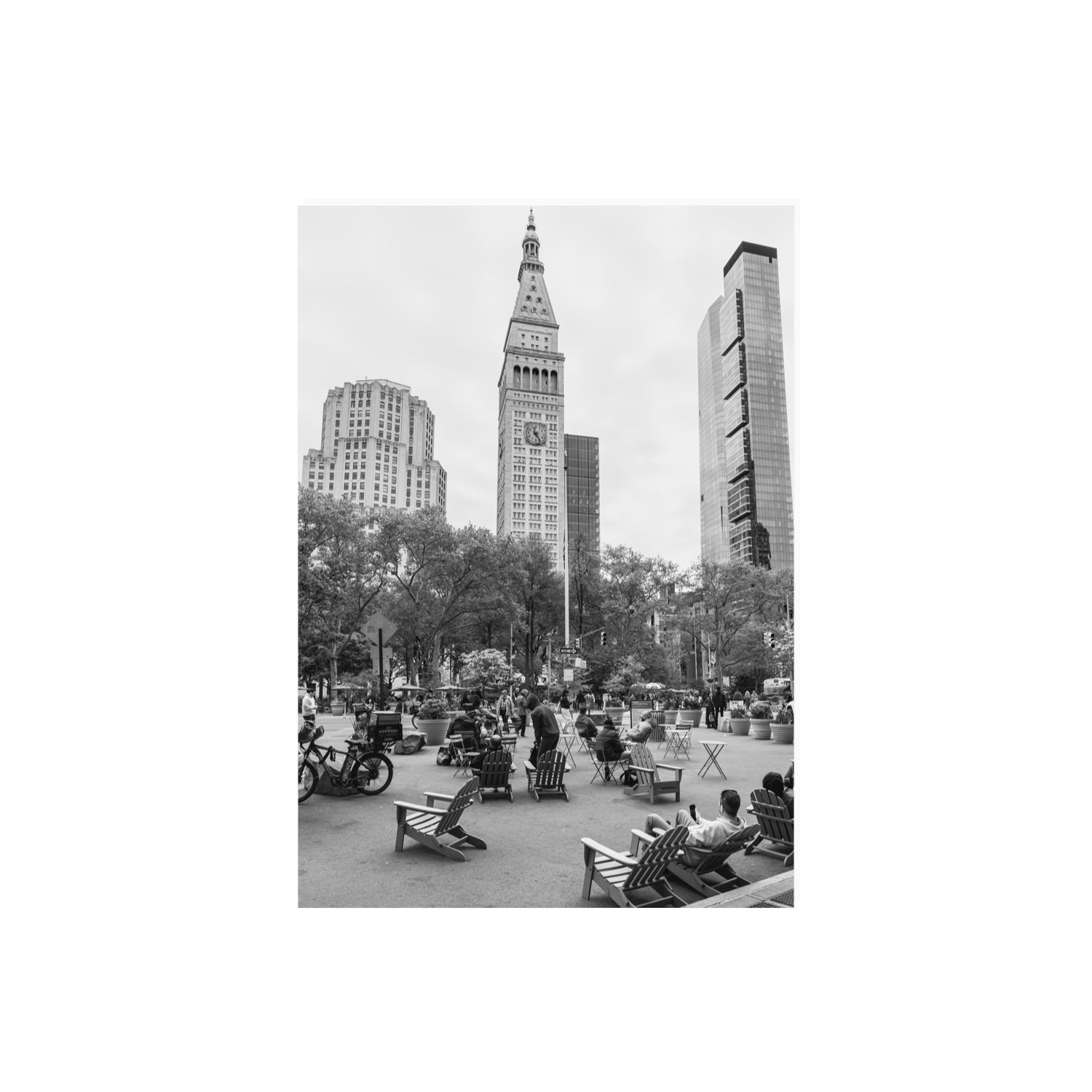 Timeless New York New York NYC Black & White wall art A2, 59.4 x 42 cm unframed fine art print