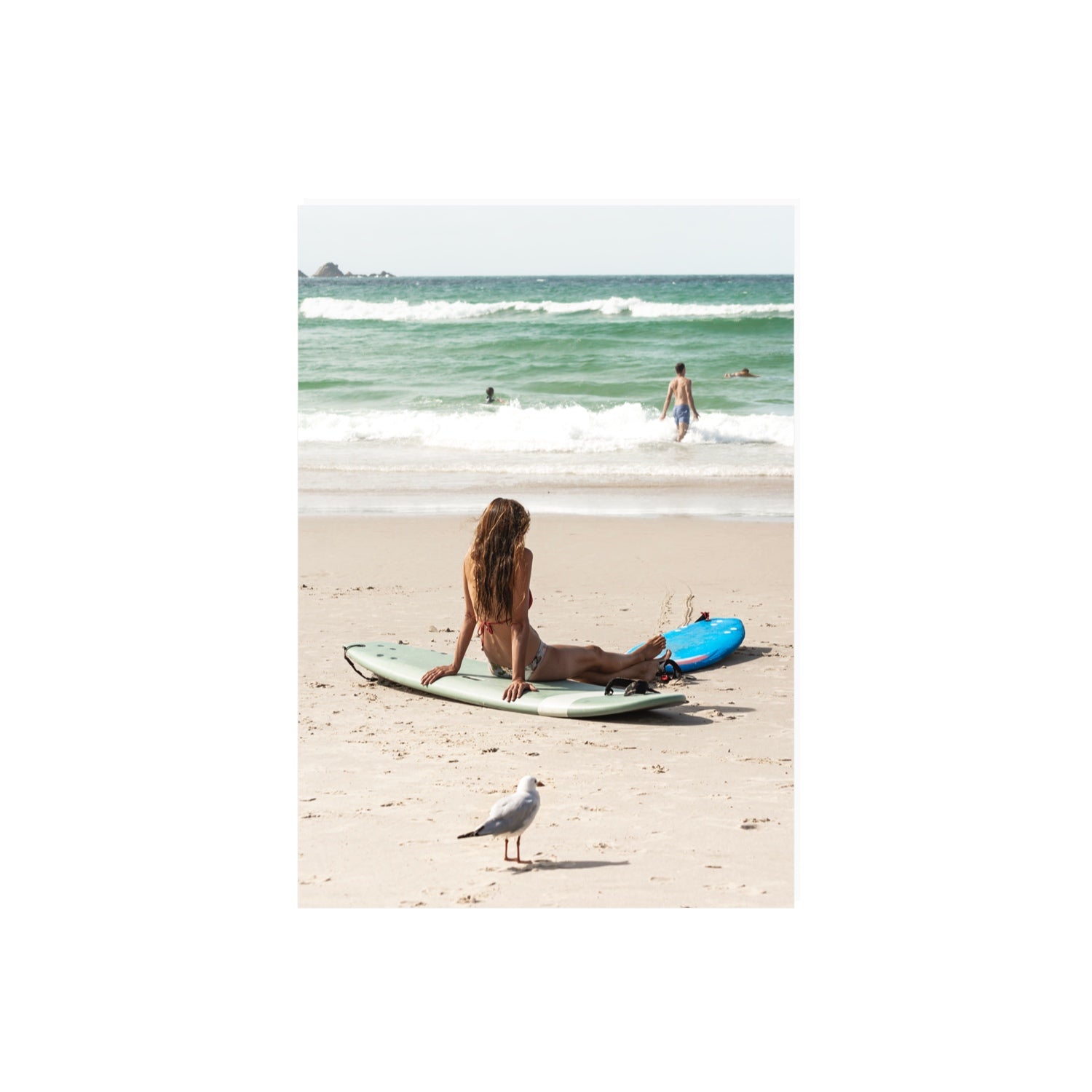 Carissa Byron Bay Surf coastal wall art A2, 59.4 x 42 cm unframed fine art print