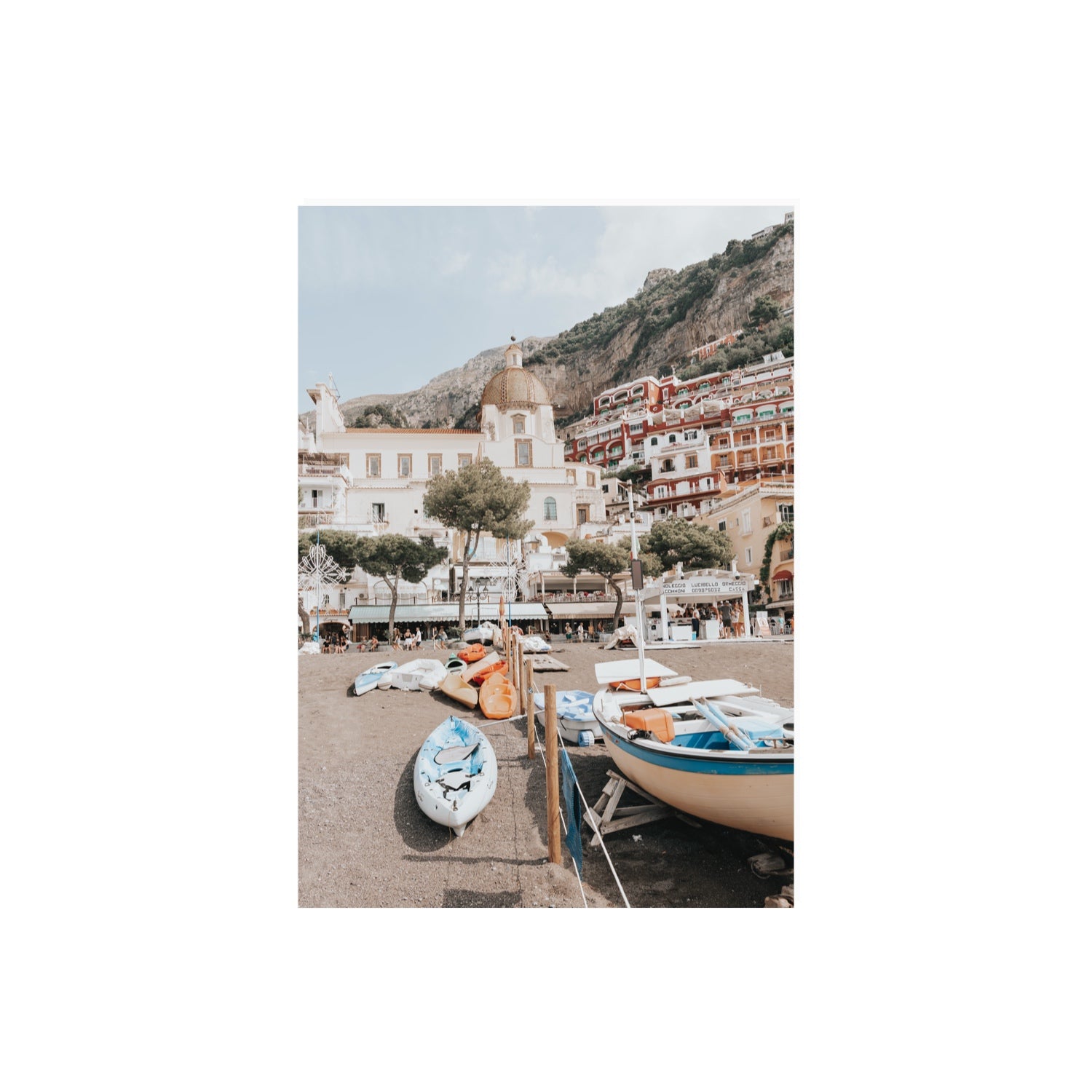 Seaside Hues Positano wall art A2, 59.4 x 42 cm unframed fine art print