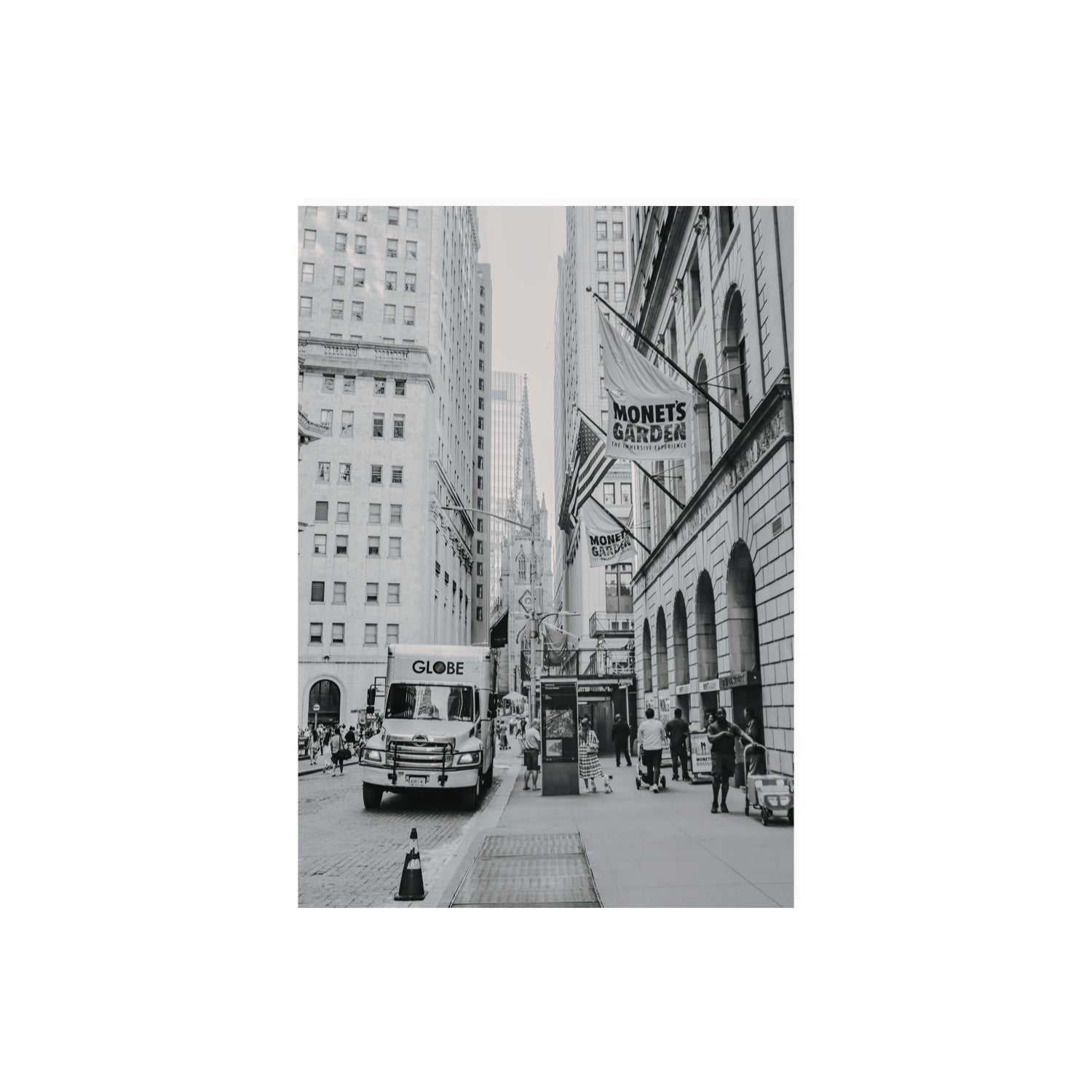 Metropolitan Monotone New York NYC Black & White wall art A2, 59.4 x 42 cm unframed fine art print