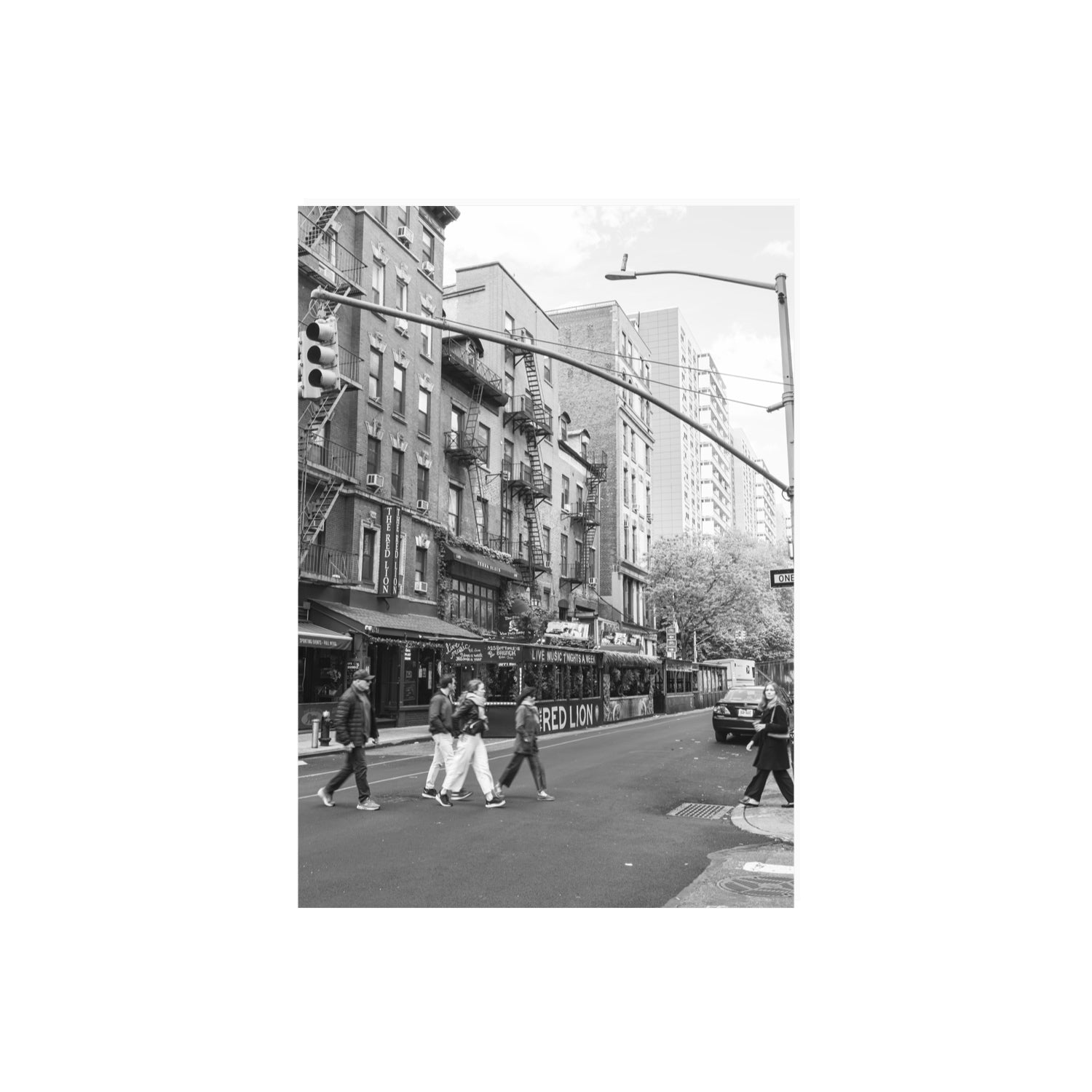 Spectral Streets New York NYC Black & White wall art A2, 59.4 x 42 cm unframed fine art print