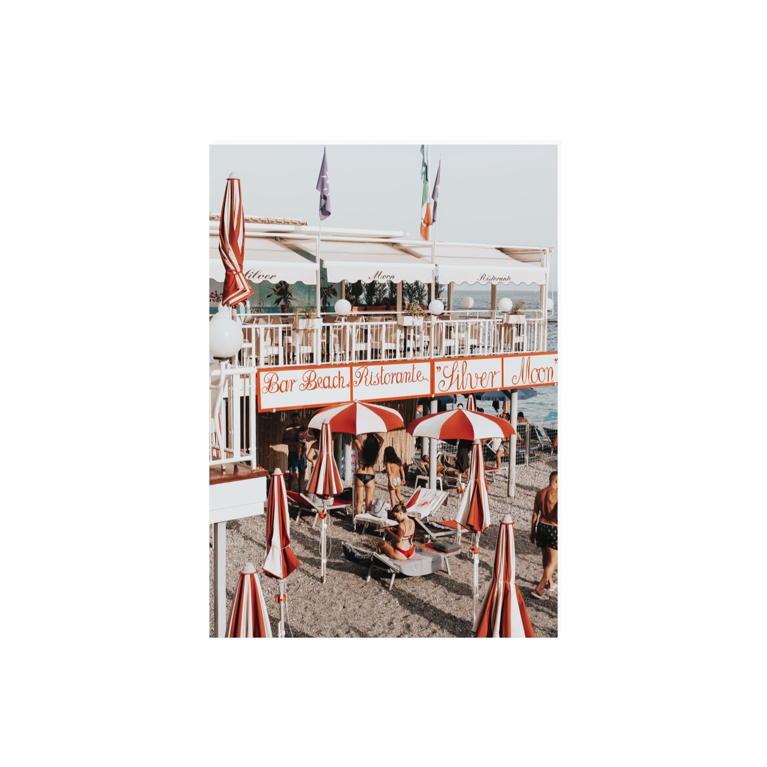 Vintage Amalfi Amalfi Mediterranean wall art A2, 59.4 x 42 cm unframed fine art print