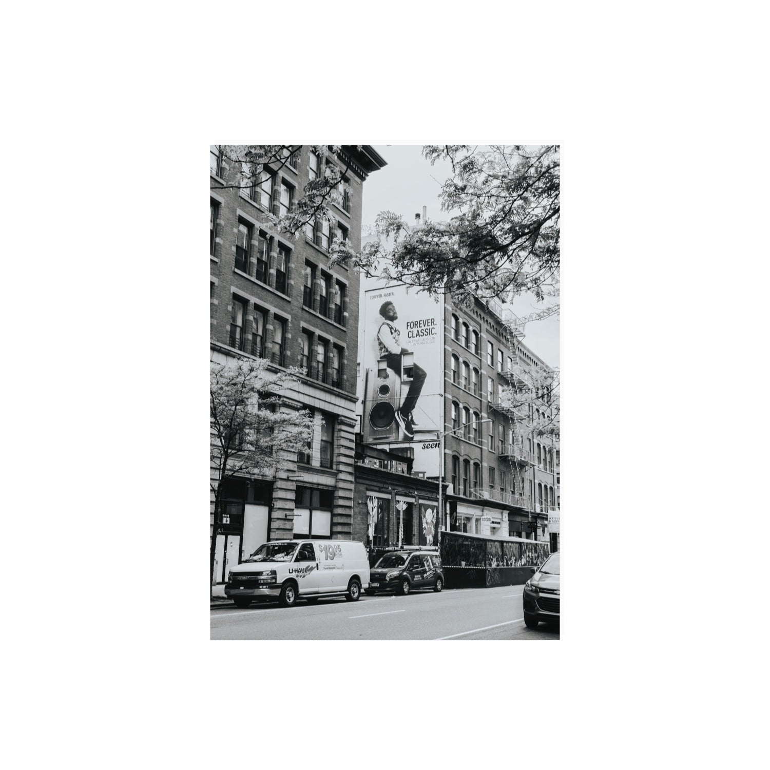 Forever Classic New York NYC Black & White wall art A2, 59.4 x 42 cm unframed fine art print