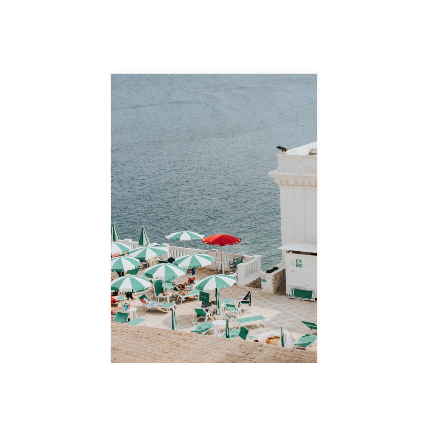 Lido Italiano Puglia beach Italian wall art 70 x 50 cm unframed fine art print
