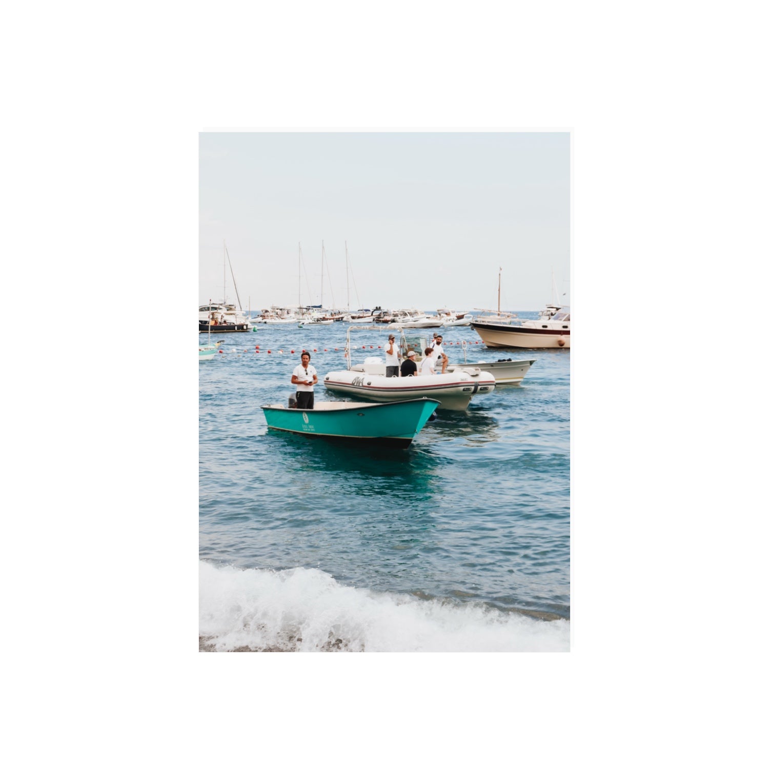 Twilight Tenders Positano wall art 70 x 50 cm unframed fine art print