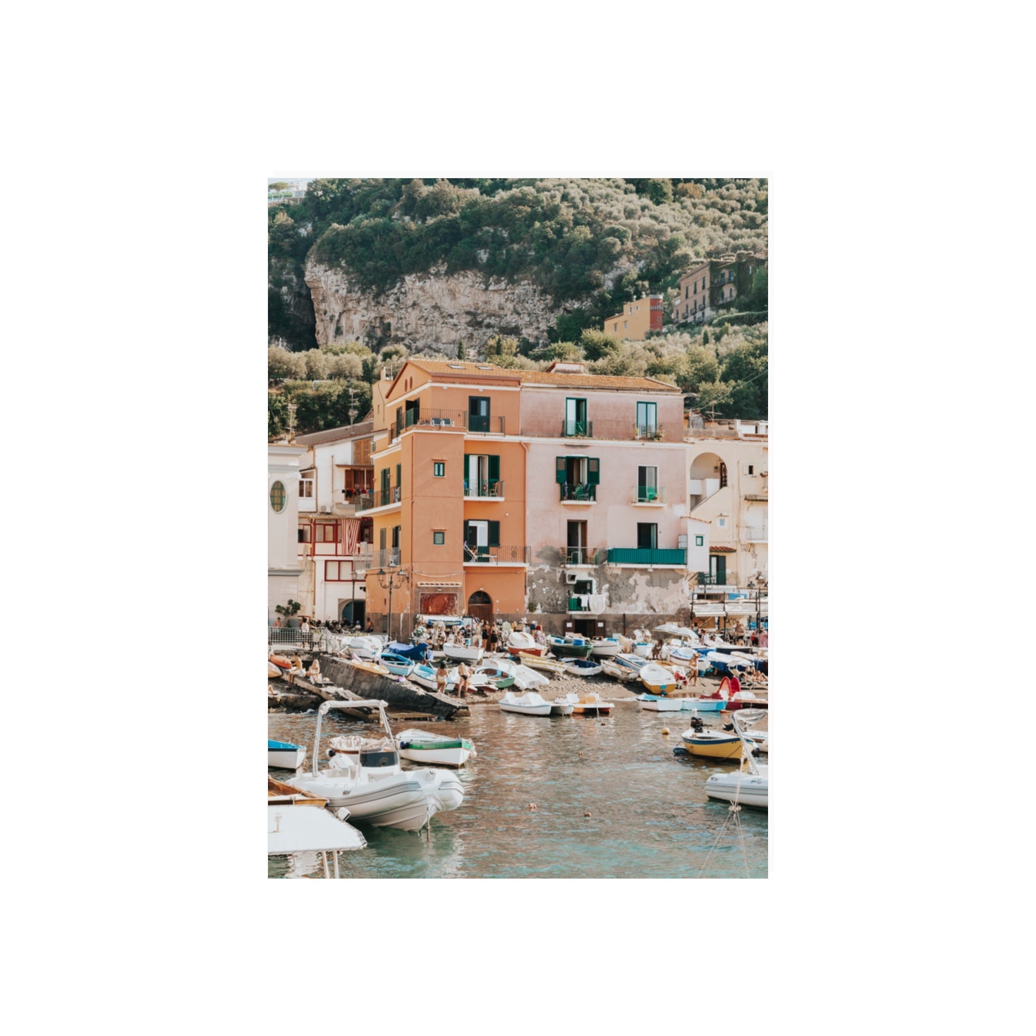 Boatyard Bliss fine art print, Sorrento, Italy, 70 x 50 cm, Unframed, Fine Art Print