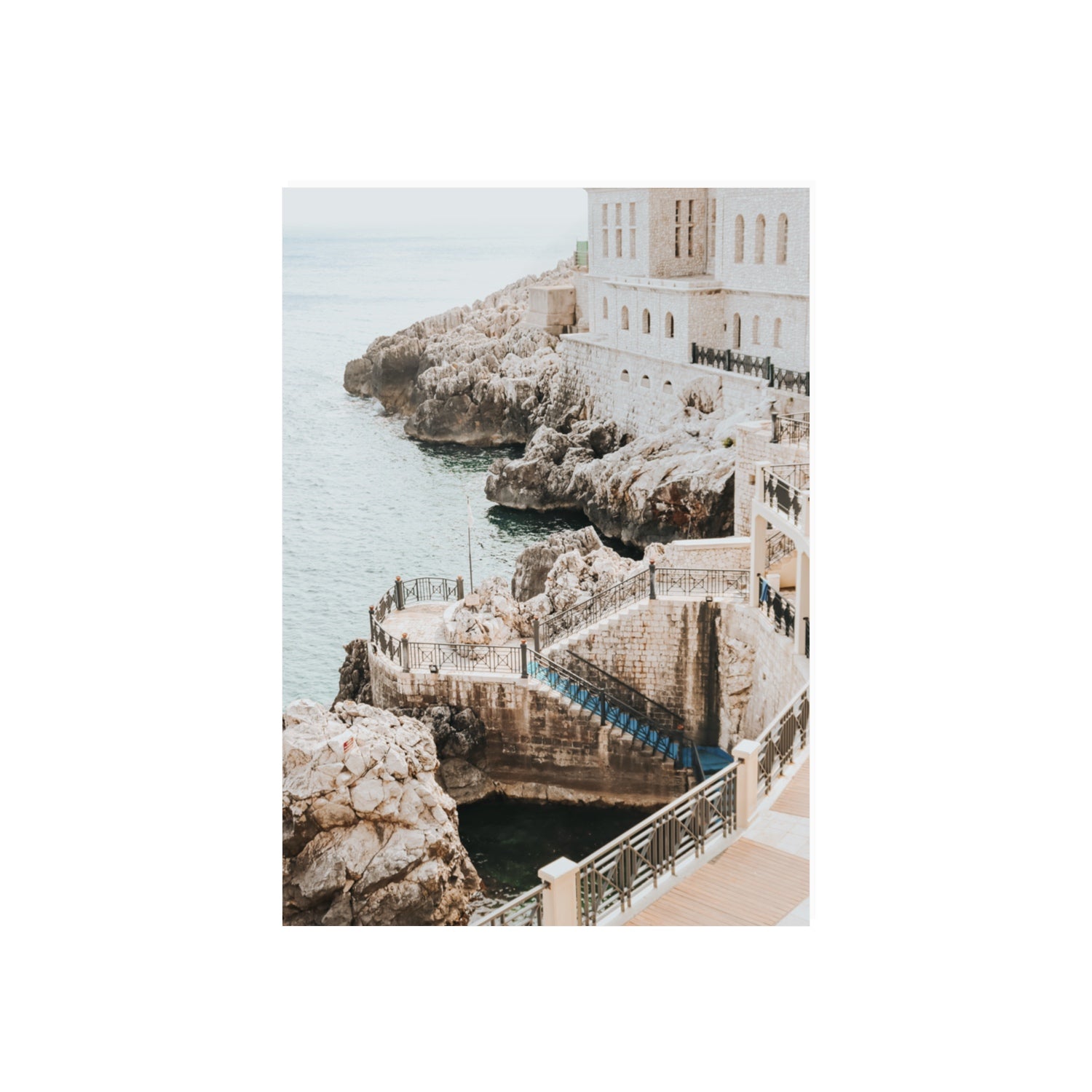 Wellness Centre Puglia coastal wall art 70 x 50 cm unframed fine art print
