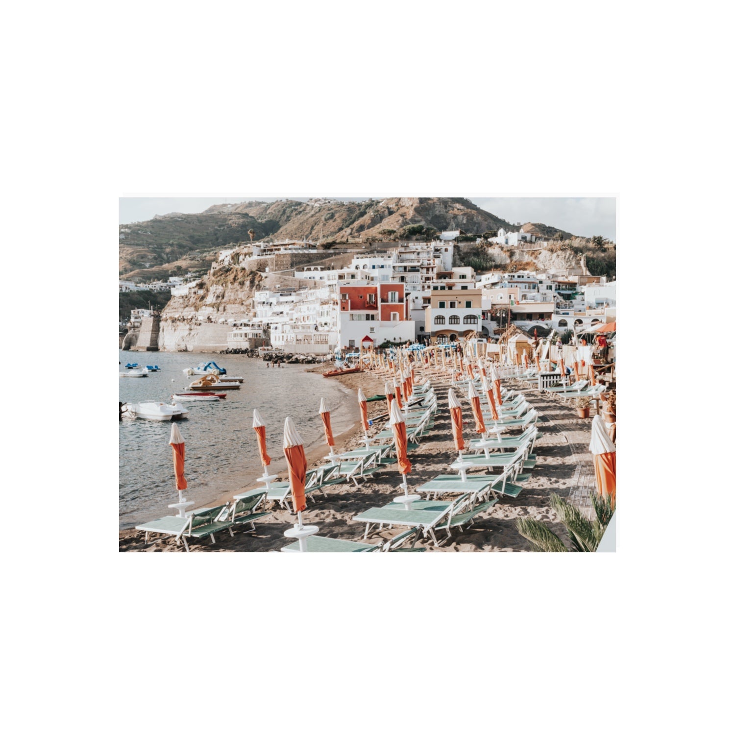 Sole Estivo Ischia Italian coastal wall art 70 x 50 cm unframed fine art print