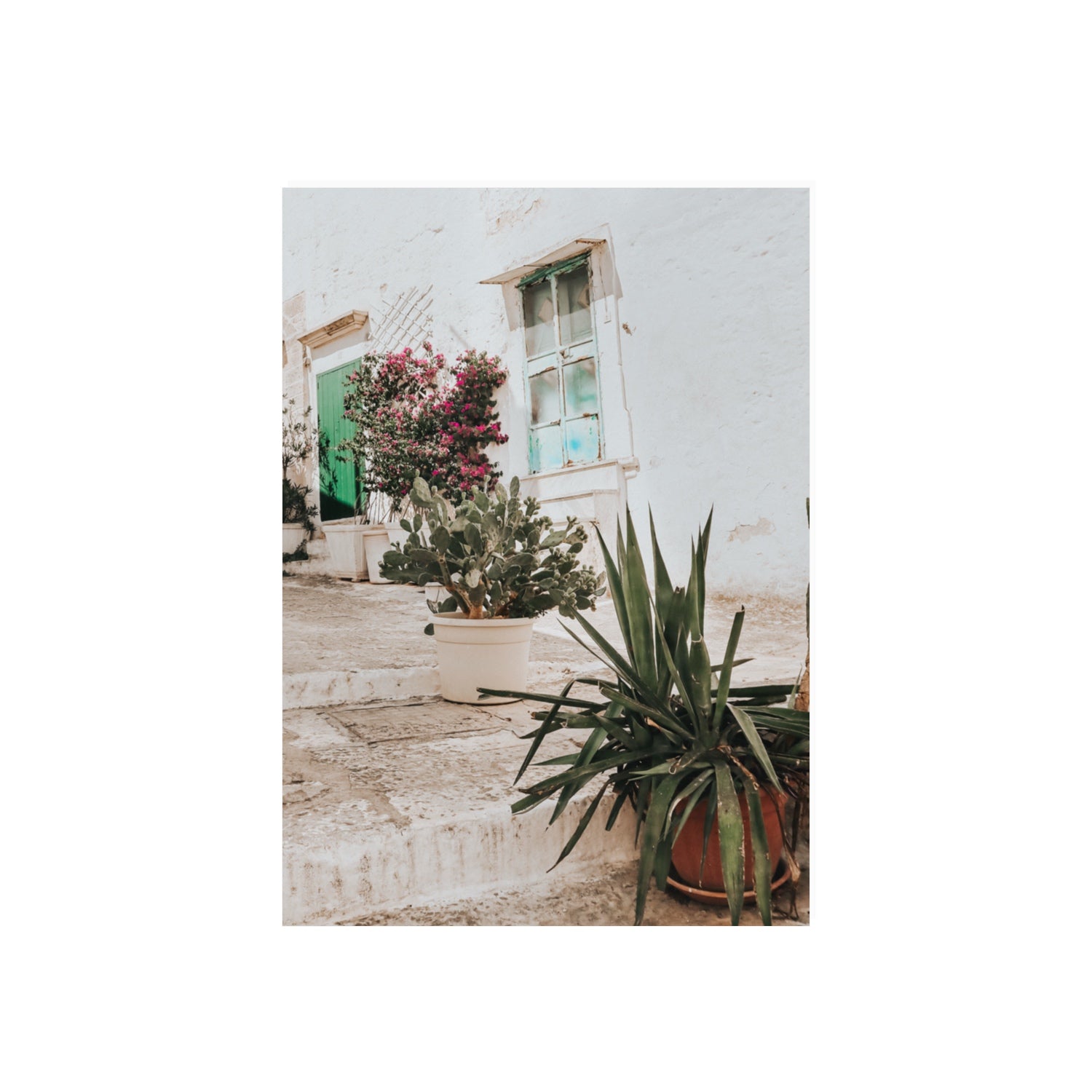 Giardino Segreto Puglia Ostuni wall art 70 x 50 cm unframed fine art print