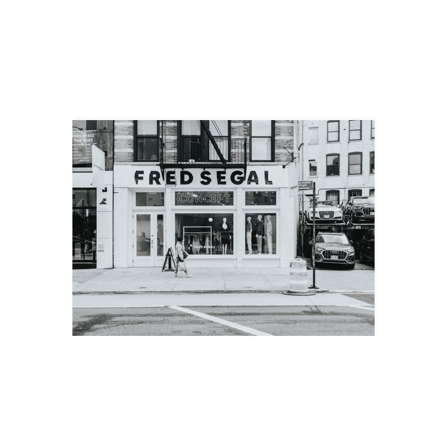 Noir York New York NYC Black & White wall art 70 x 50 cm unframed fine art print