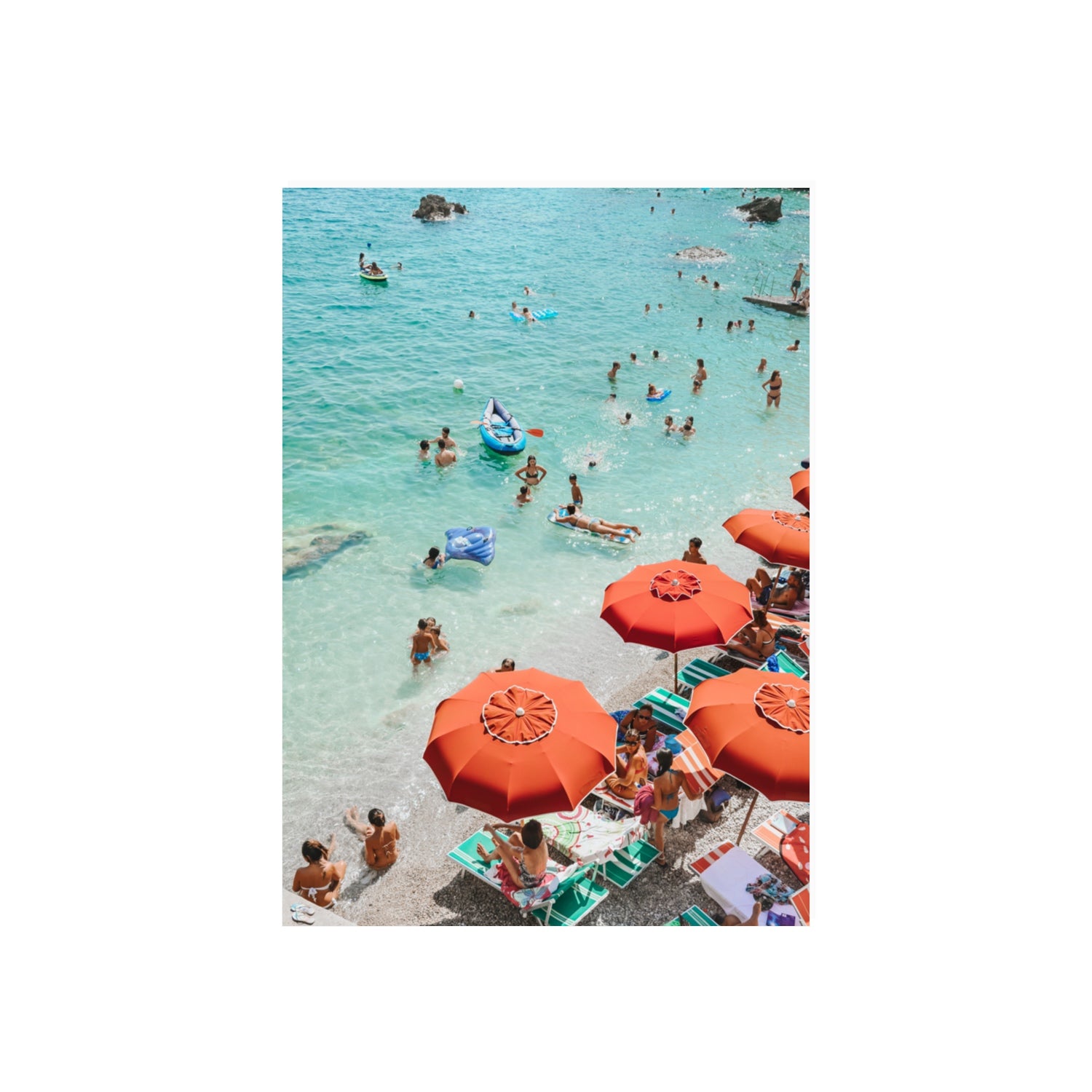 Easy Street Capri Italian beach wall art 70 x 50 cm unframed fine art print