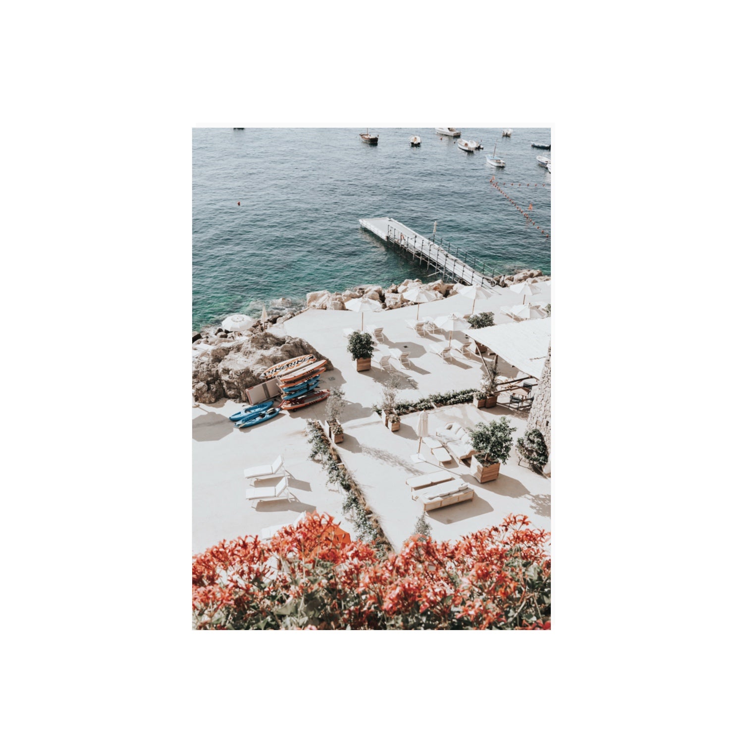 A Work of Art Amalfi coastal wall art 70 x 50 cm unframed fine art print