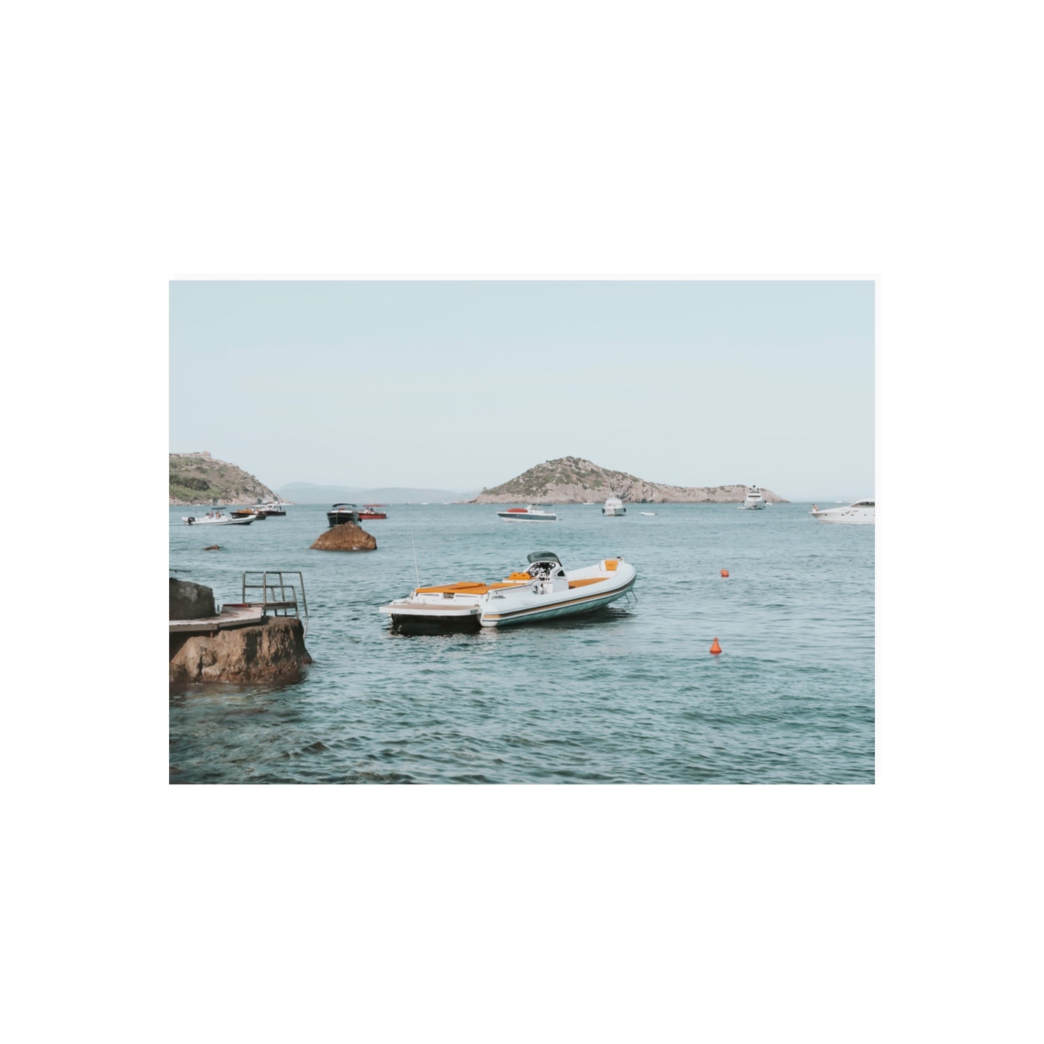The Azure Sea Tuscany coastal Italian wall art 70 x 50 cm unframed fine art print