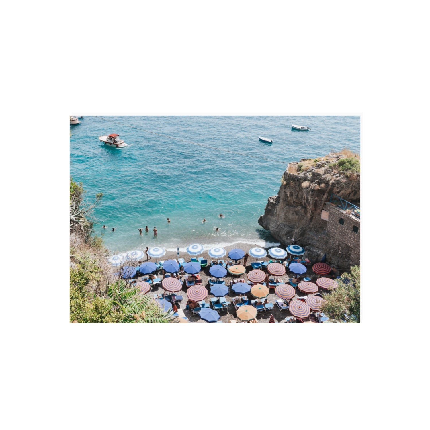 The Cove fine art print, Positano, Italy, 70 x 50 cm, Unframed, Fine Art Print