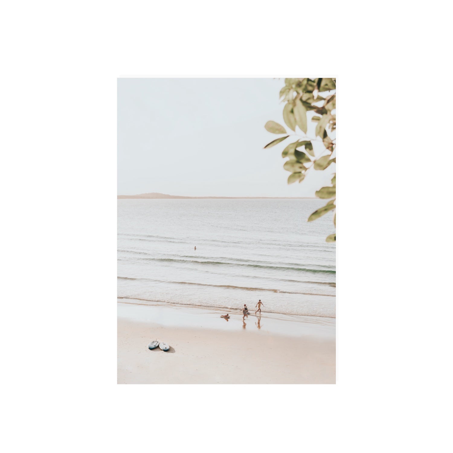 Walking On Sunshine fine art print, Noosa, Australia, coastal scenes artwork, 70 x 50 cm, Unframed, Fine Art Print