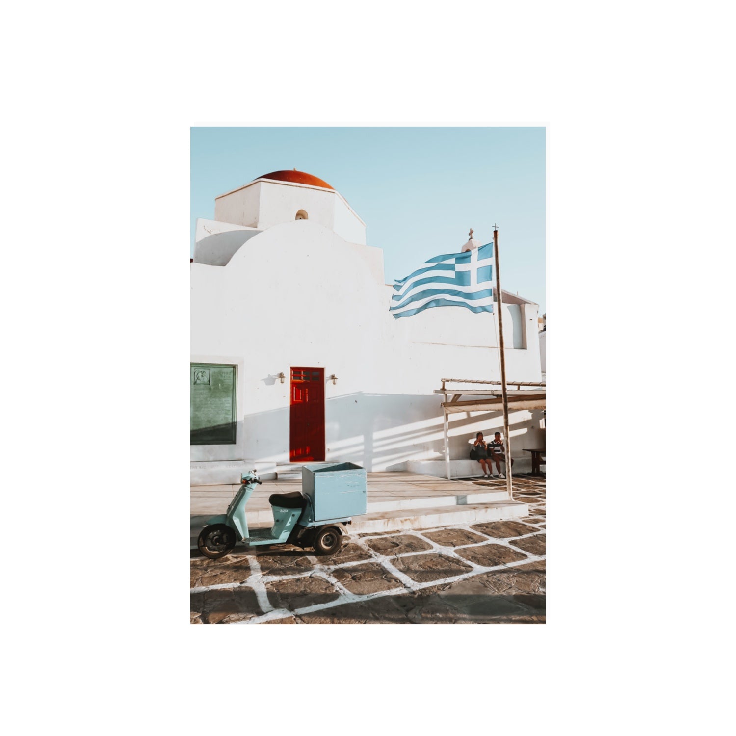 Mykonos Postcard fine art print, Mykonos, Greece, 70 x 50 cm, Unframed, Fine Art Print