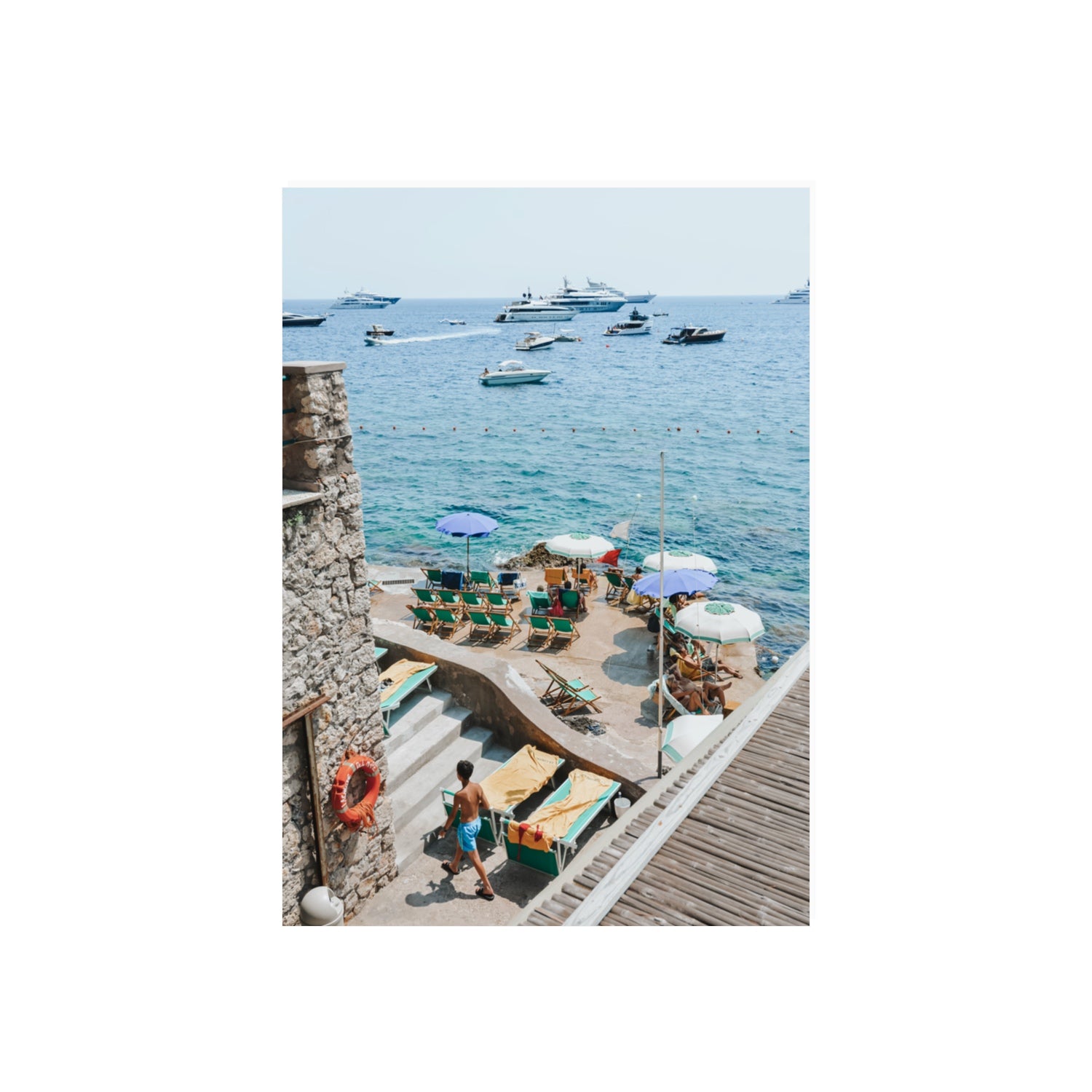 Canzone di Capri Capri Italian beach wall art 70 x 50 cm unframed fine art print