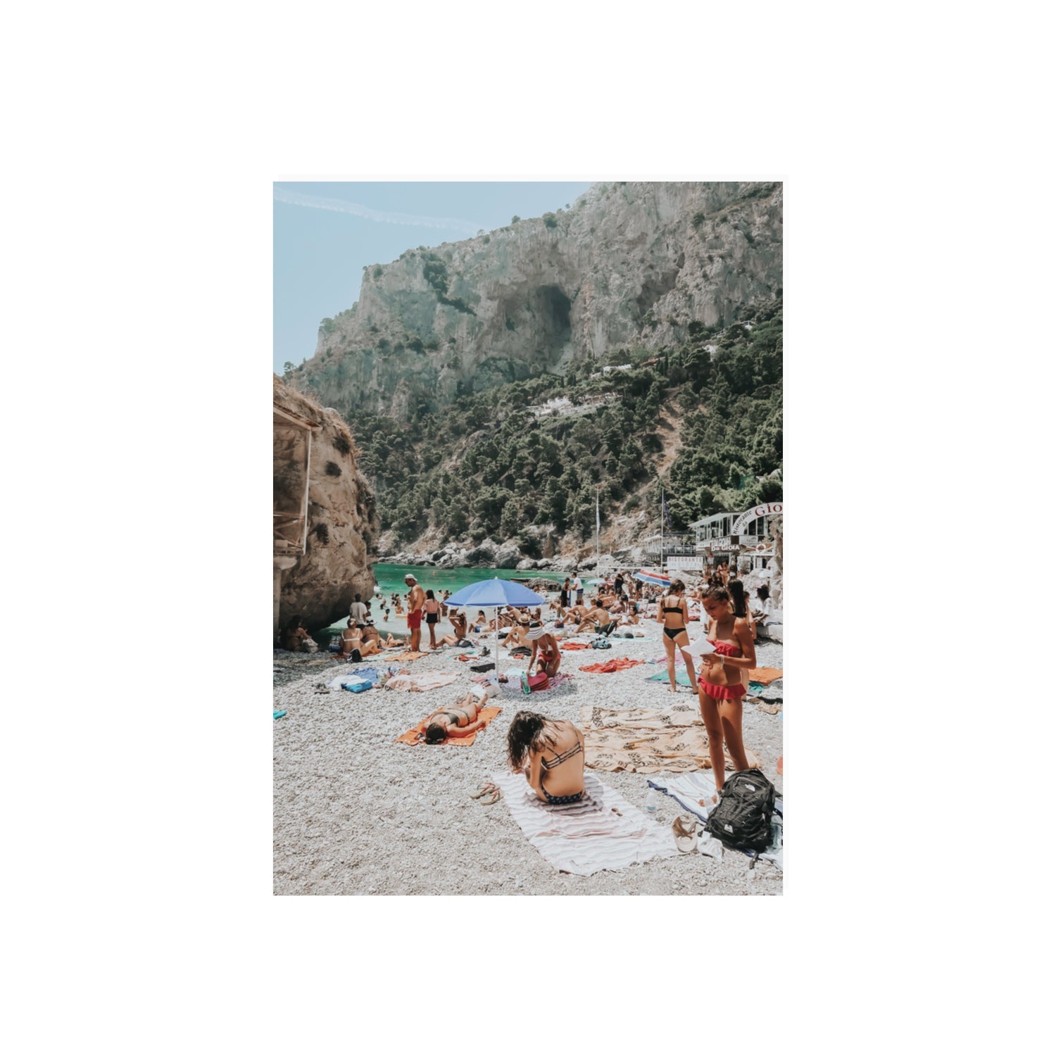 Marina Piccola Capri Mediterranean wall art 70 x 50 cm unframed fine art print