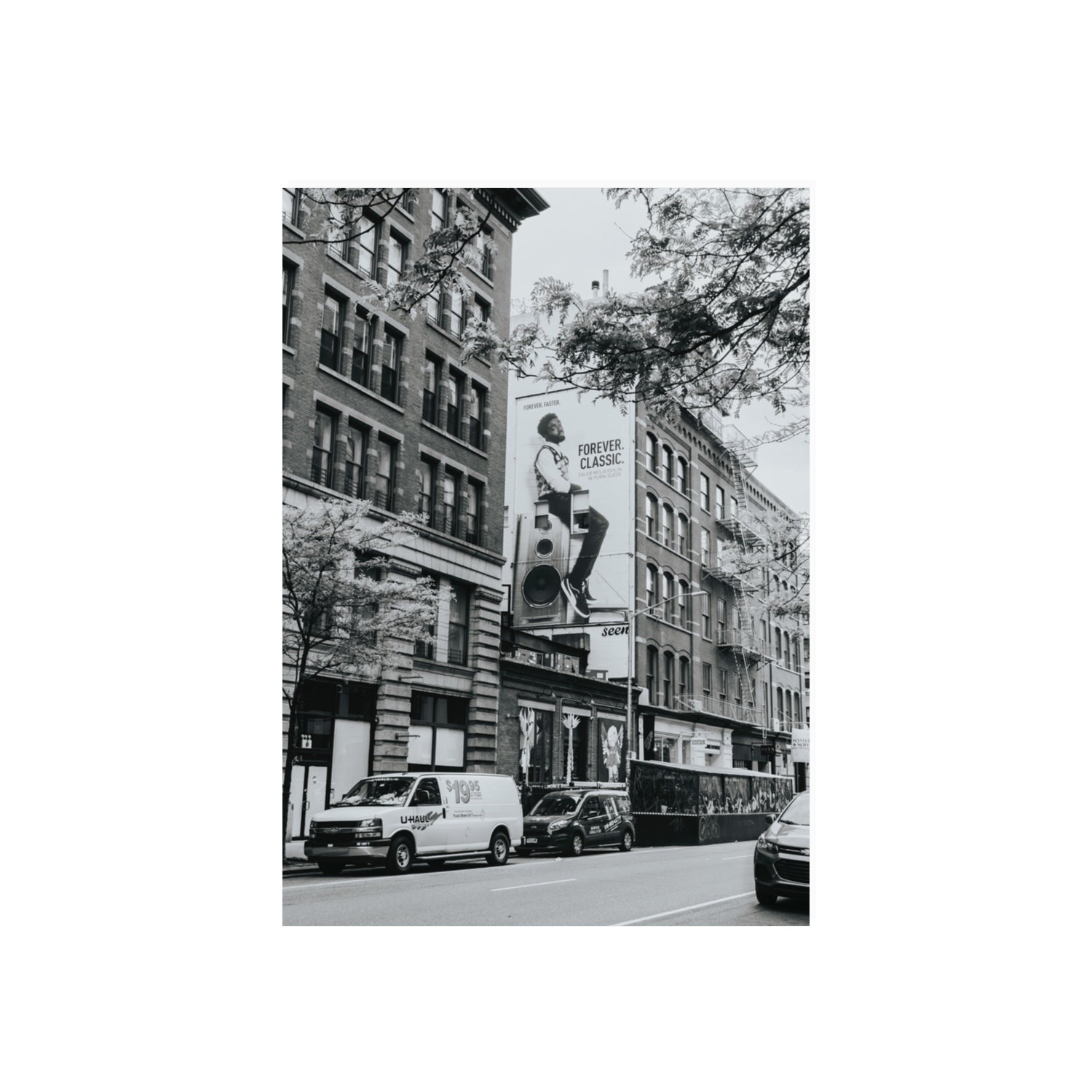 Forever Classic New York NYC Black & White wall art 70 x 50 cm unframed fine art print