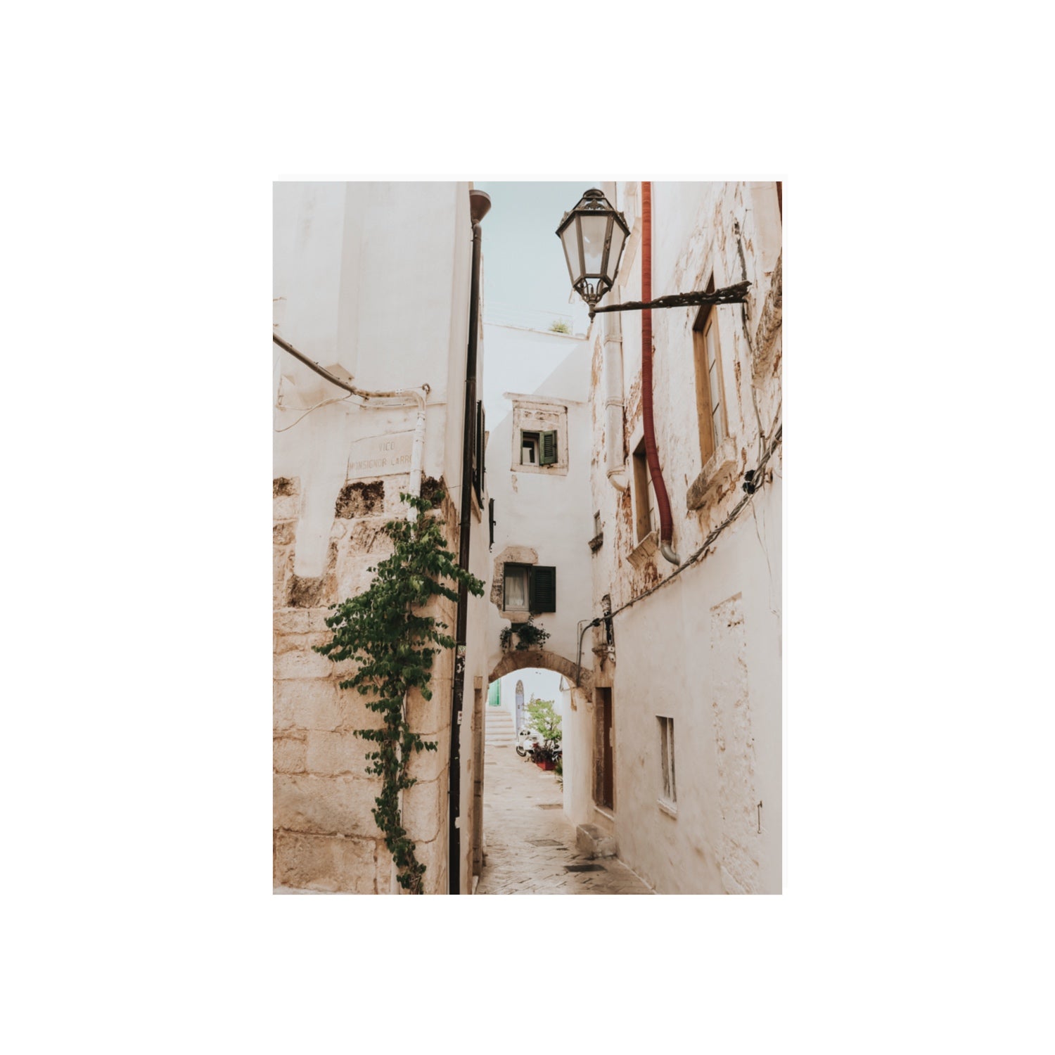 Labyrinth Lanes Puglia Ostuni Italian wall art 70 x 50 cm unframed fine art print