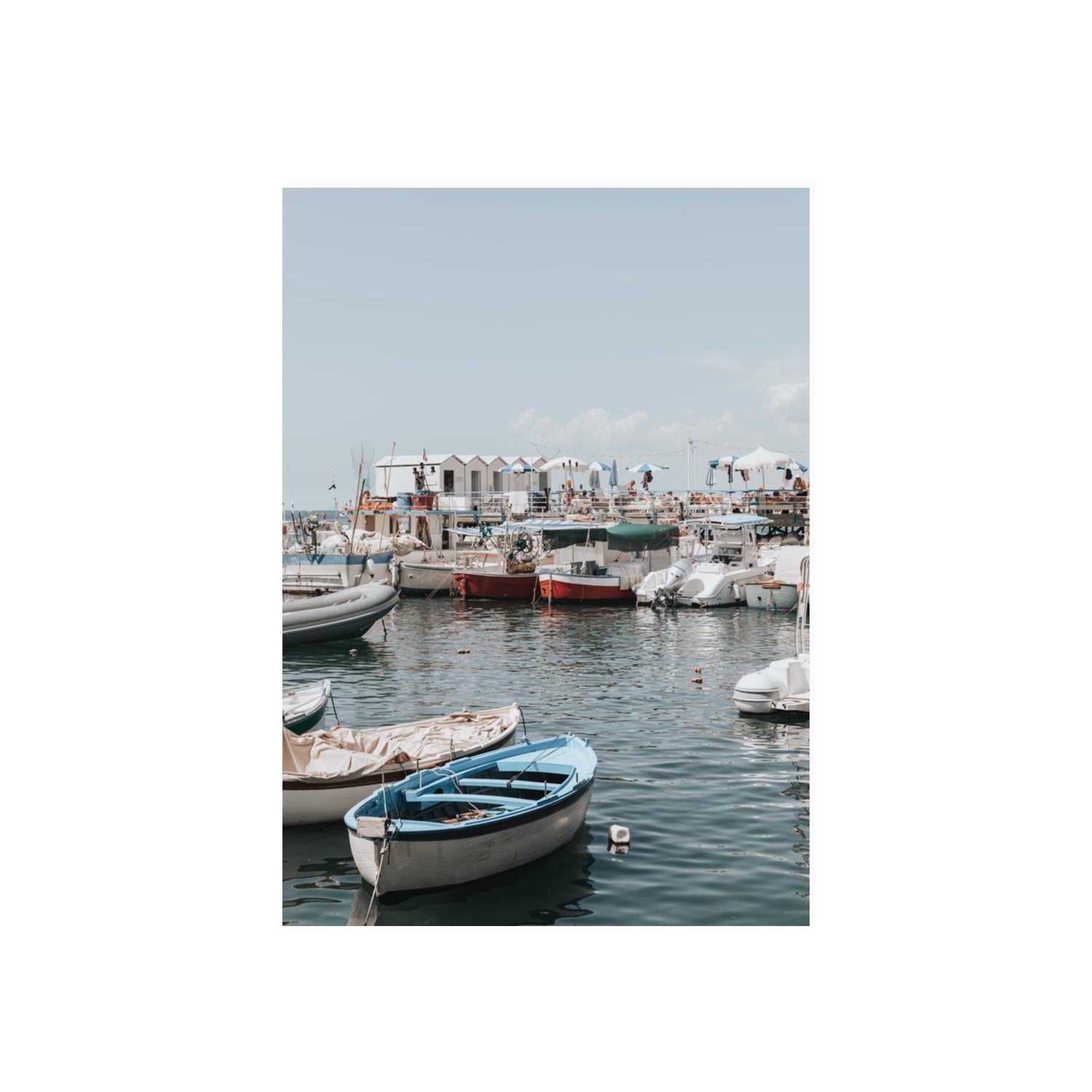 Harbour Hues Sorrento coastal Carousel wall art 70 x 50 cm unframed fine art print