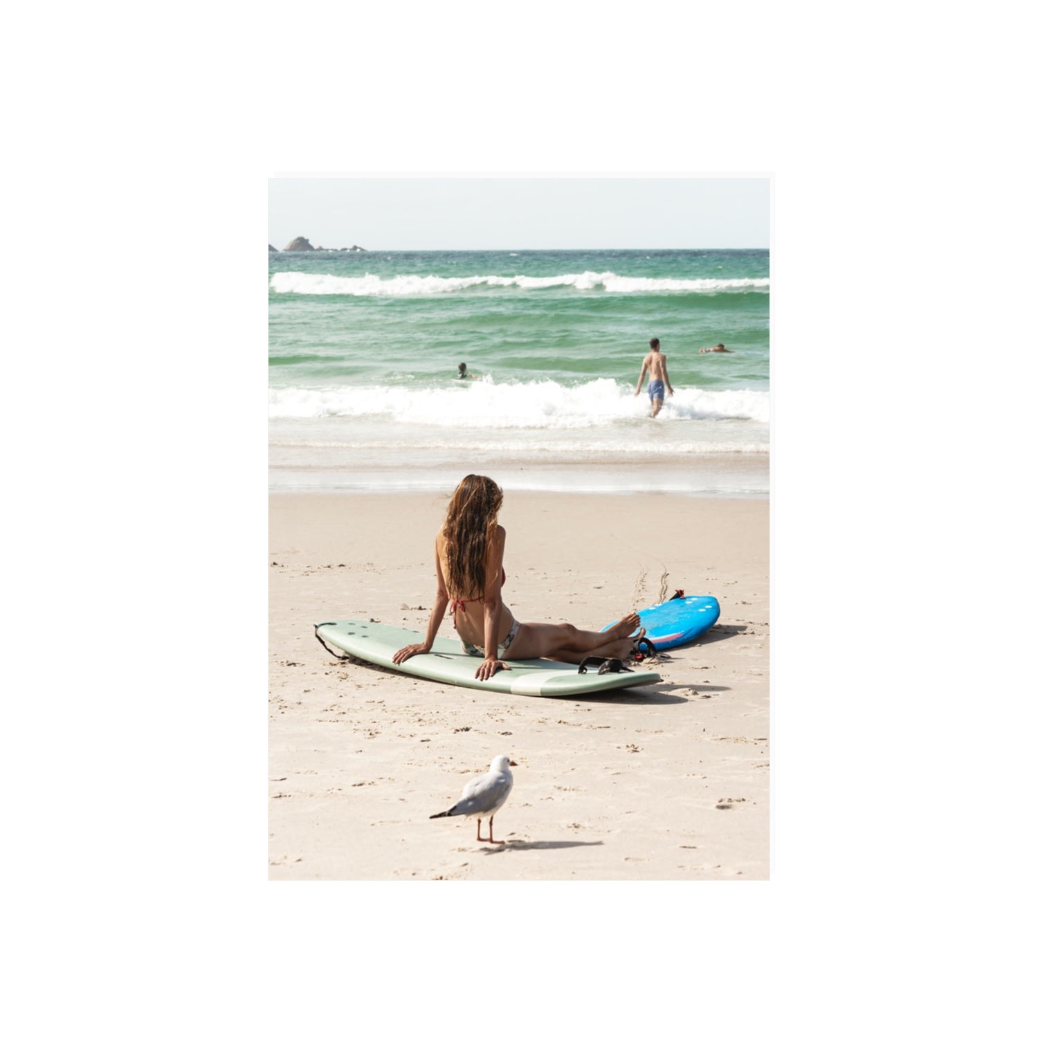 Carissa Byron Bay Surf coastal wall art 70 x 50 cm unframed fine art print