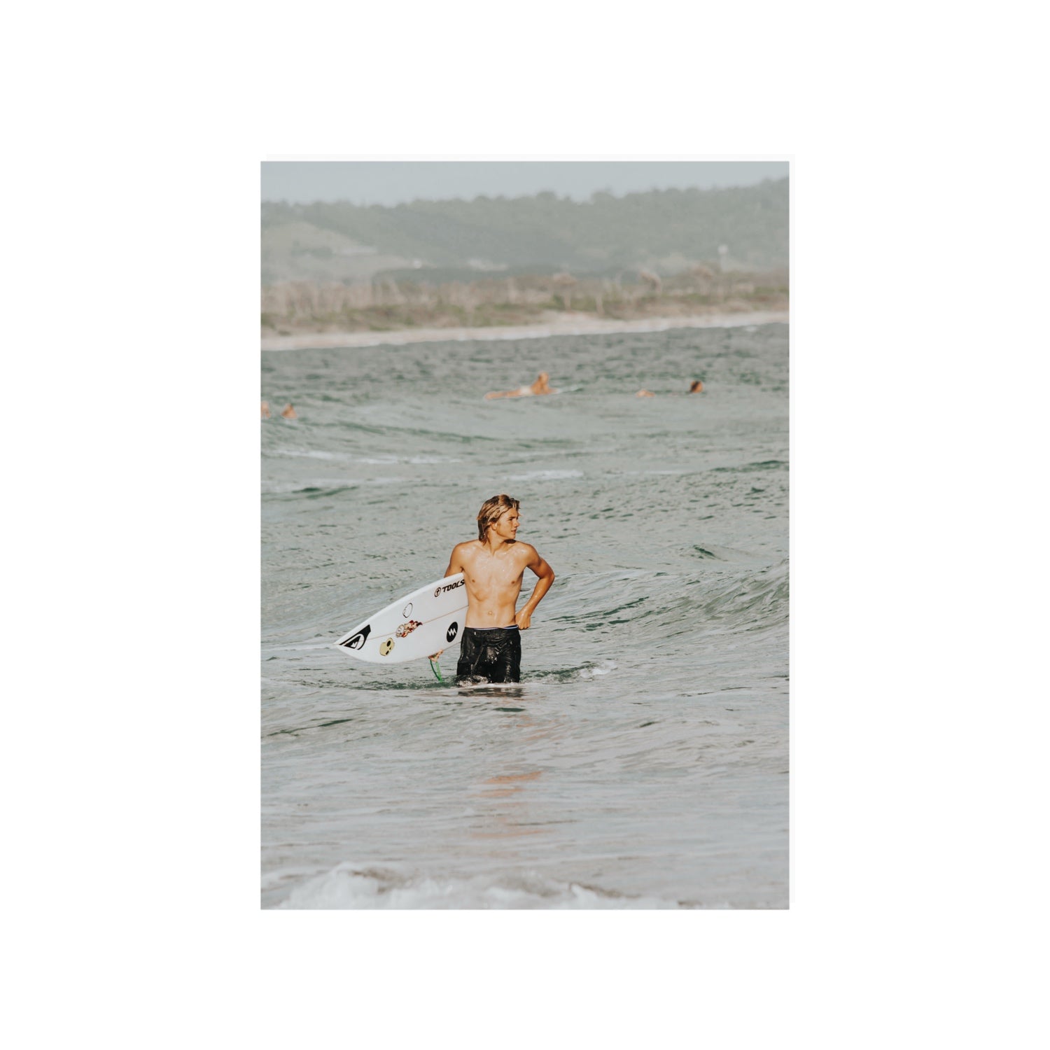 Chasing Mavericks Byron Bay Surf coastal wall art A1, 84.1 x 59.4 cm unframed fine art print
