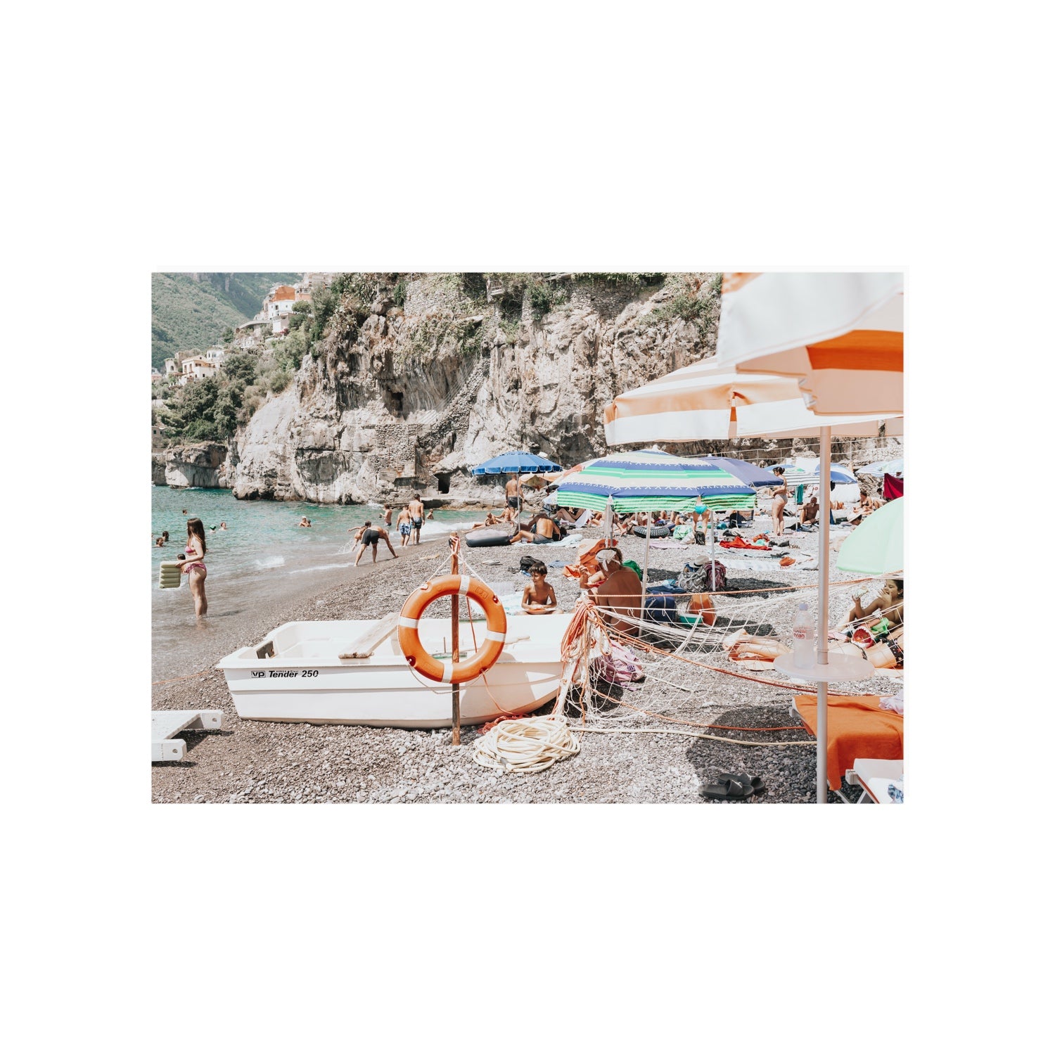 Bellezza By The Bay Positano wall art A1, 84.1 x 59.4 cm unframed fine art print