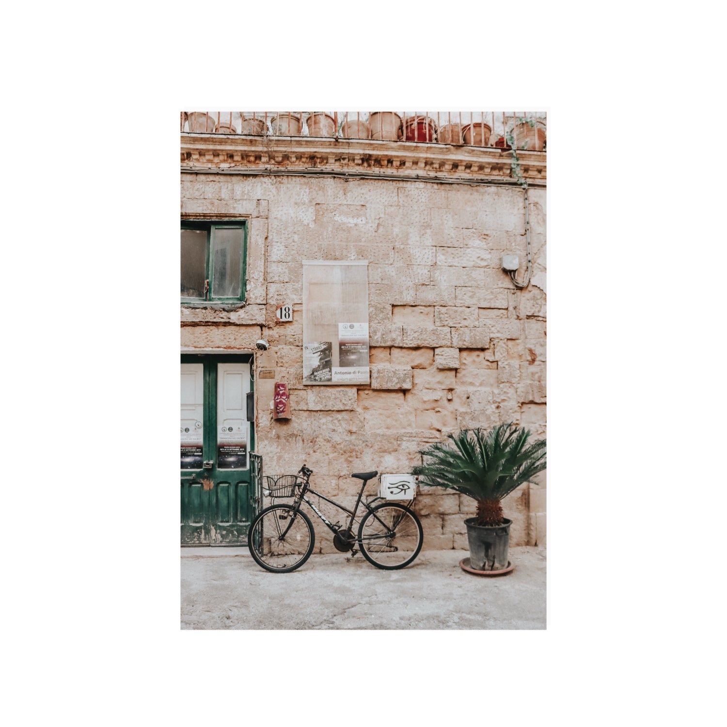 Salento Streets Puglia Lecce Italian wall art A1, 84.1 x 59.4 cm unframed fine art print